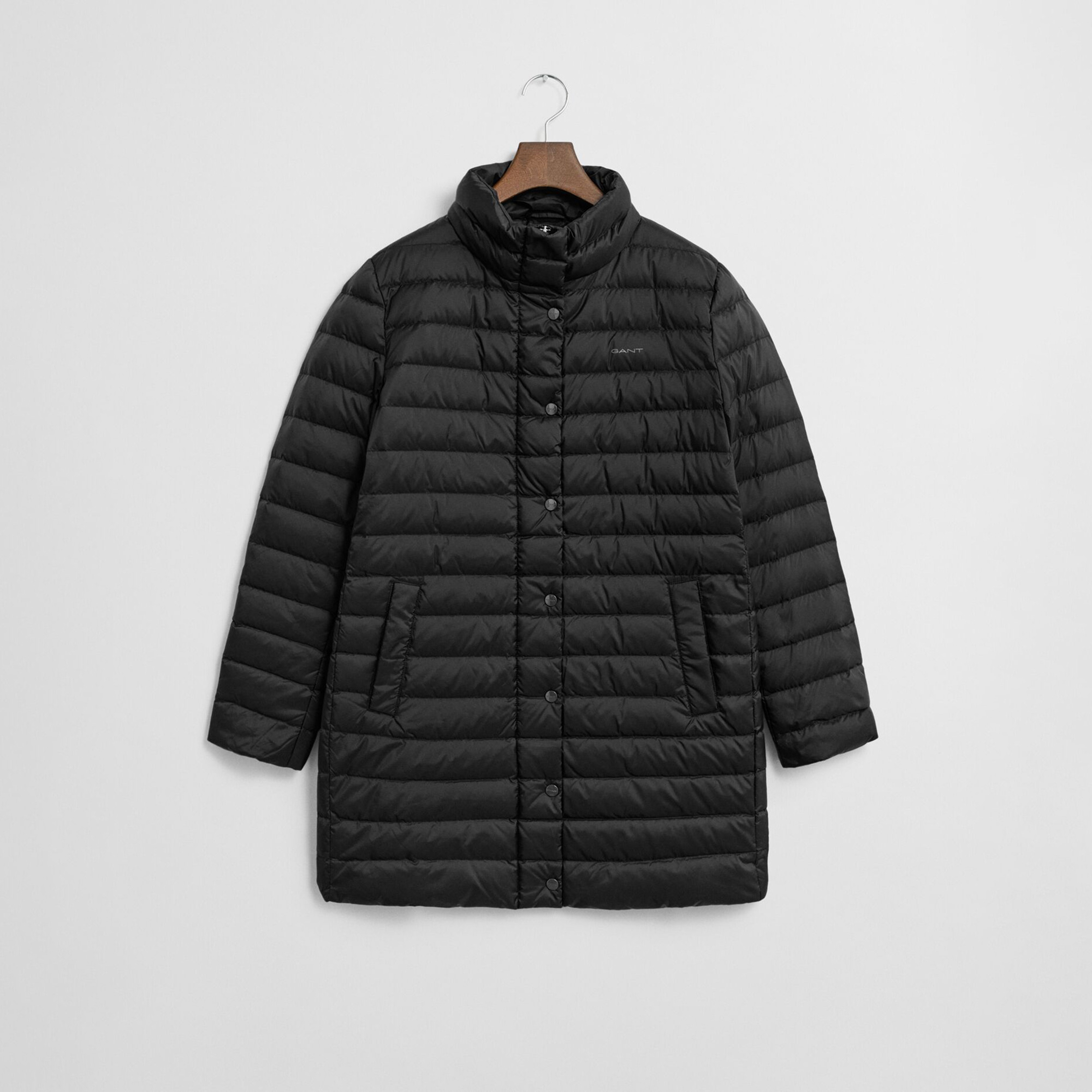 GANT Kadın Siyah Regular Fit Fermuarlı Mont