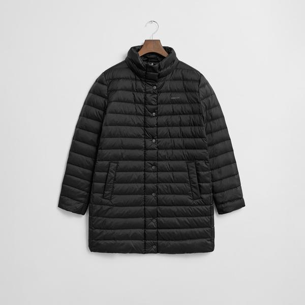 GANT Kadın Siyah Regular Fit Fermuarlı Mont
