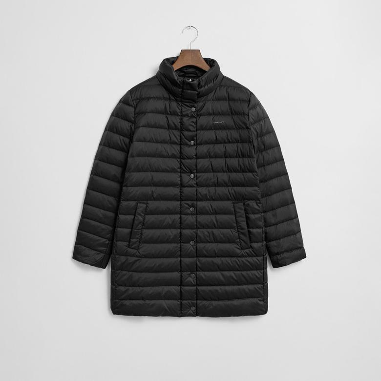GANT Kadın Siyah Regular Fit Fermuarlı Mont