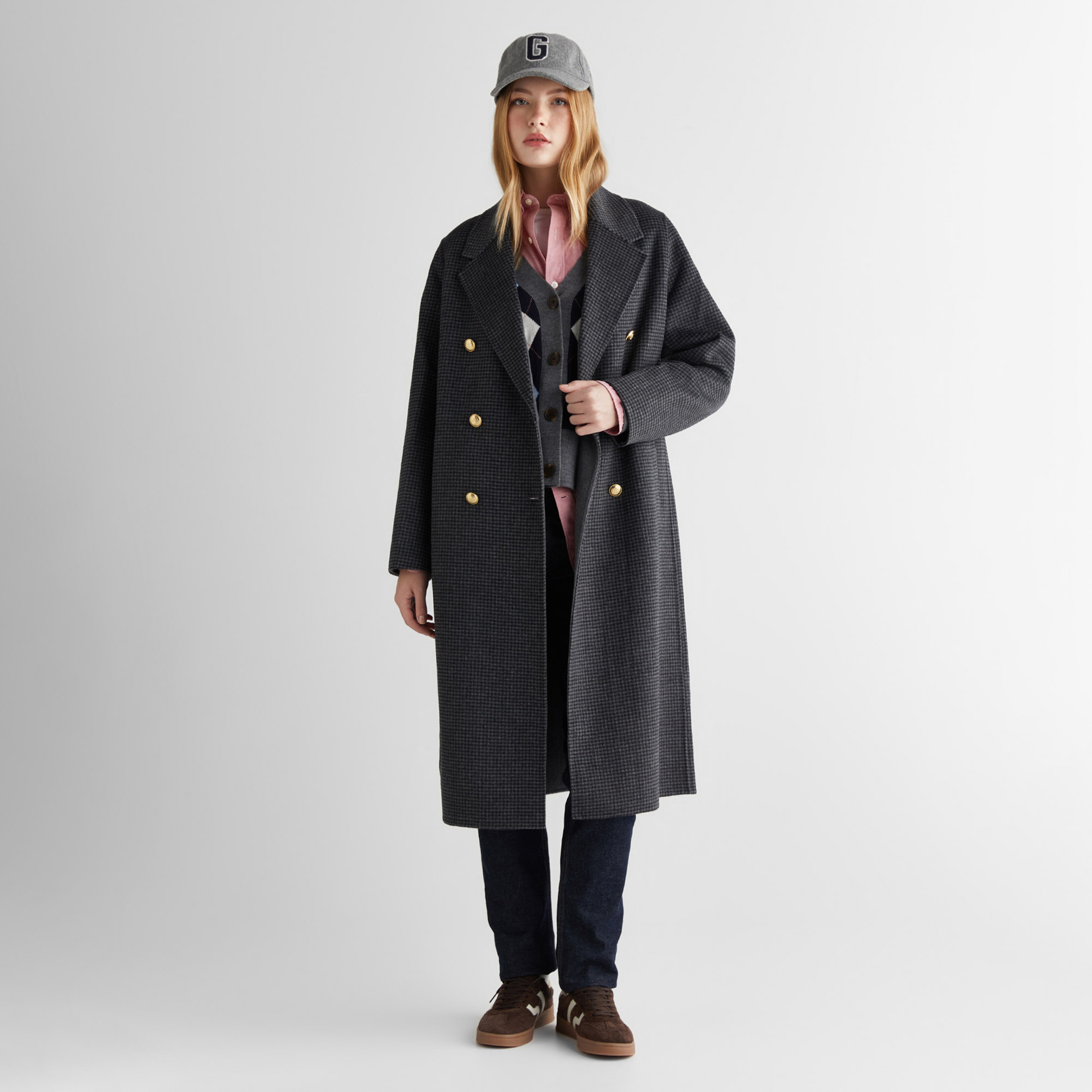 GANT Kadın Gri Regular Fit Mont