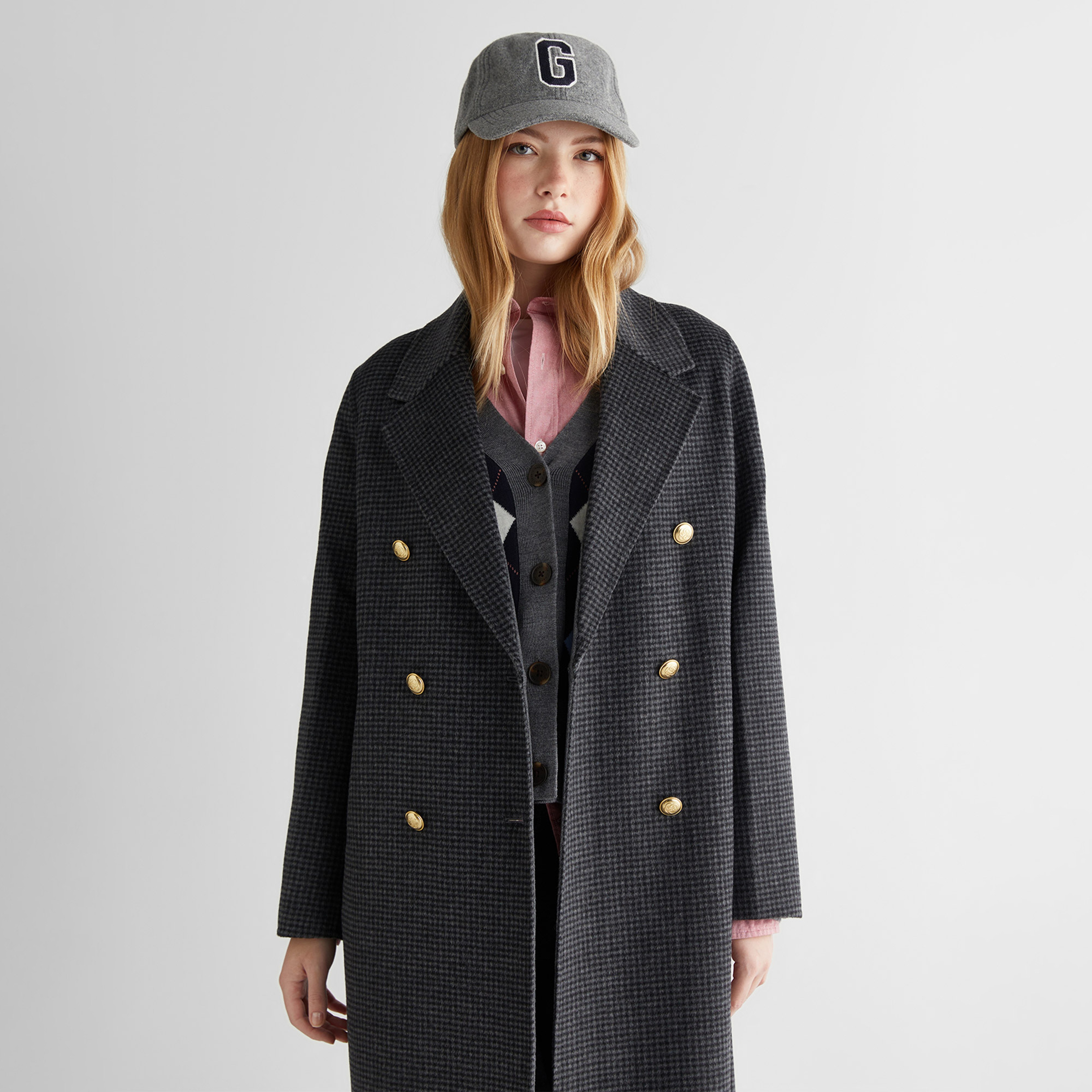 GANT Kadın Gri Regular Fit Mont