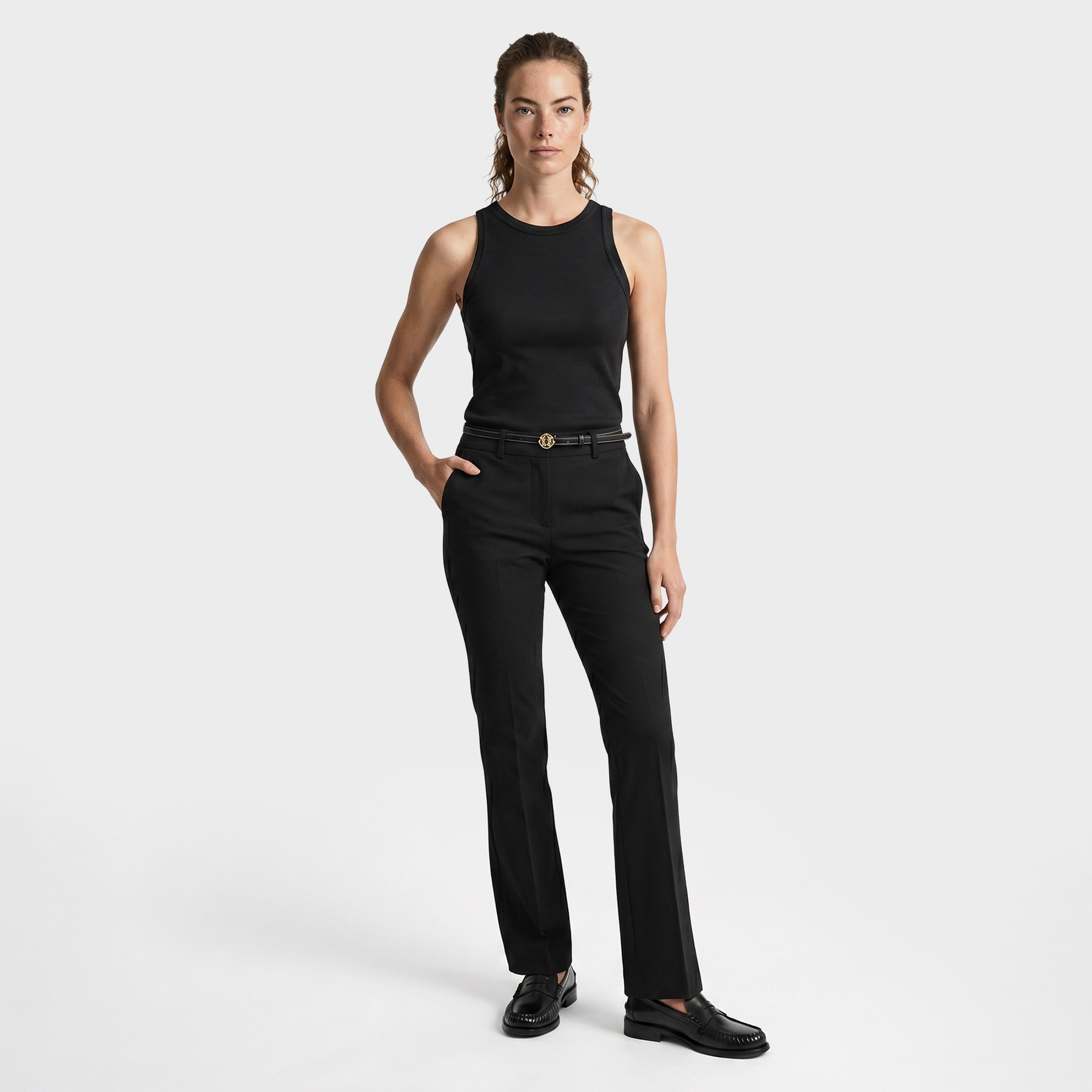GANT Kadın Siyah Slim Fit Pantolon