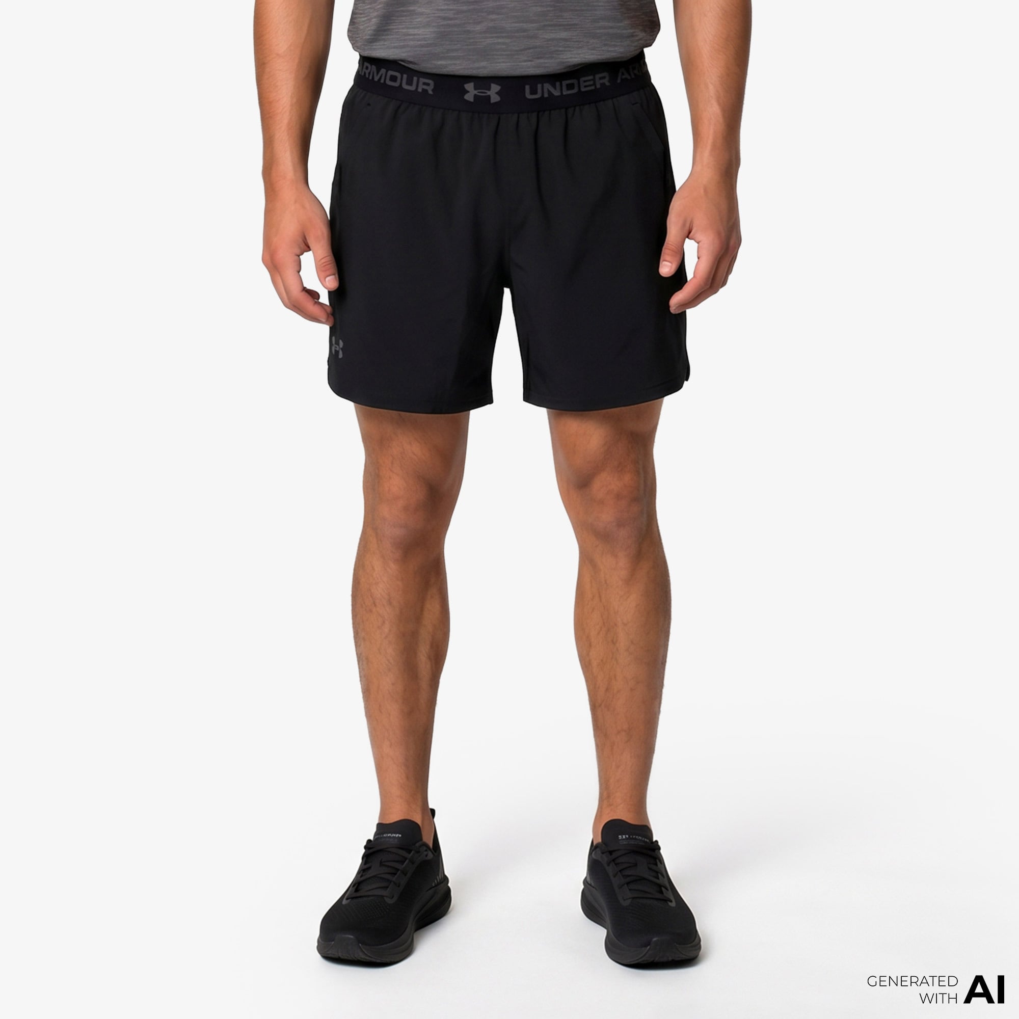 Under Armour Vanish Elite 2in1 Erkek Siyah Antrenman Şortu