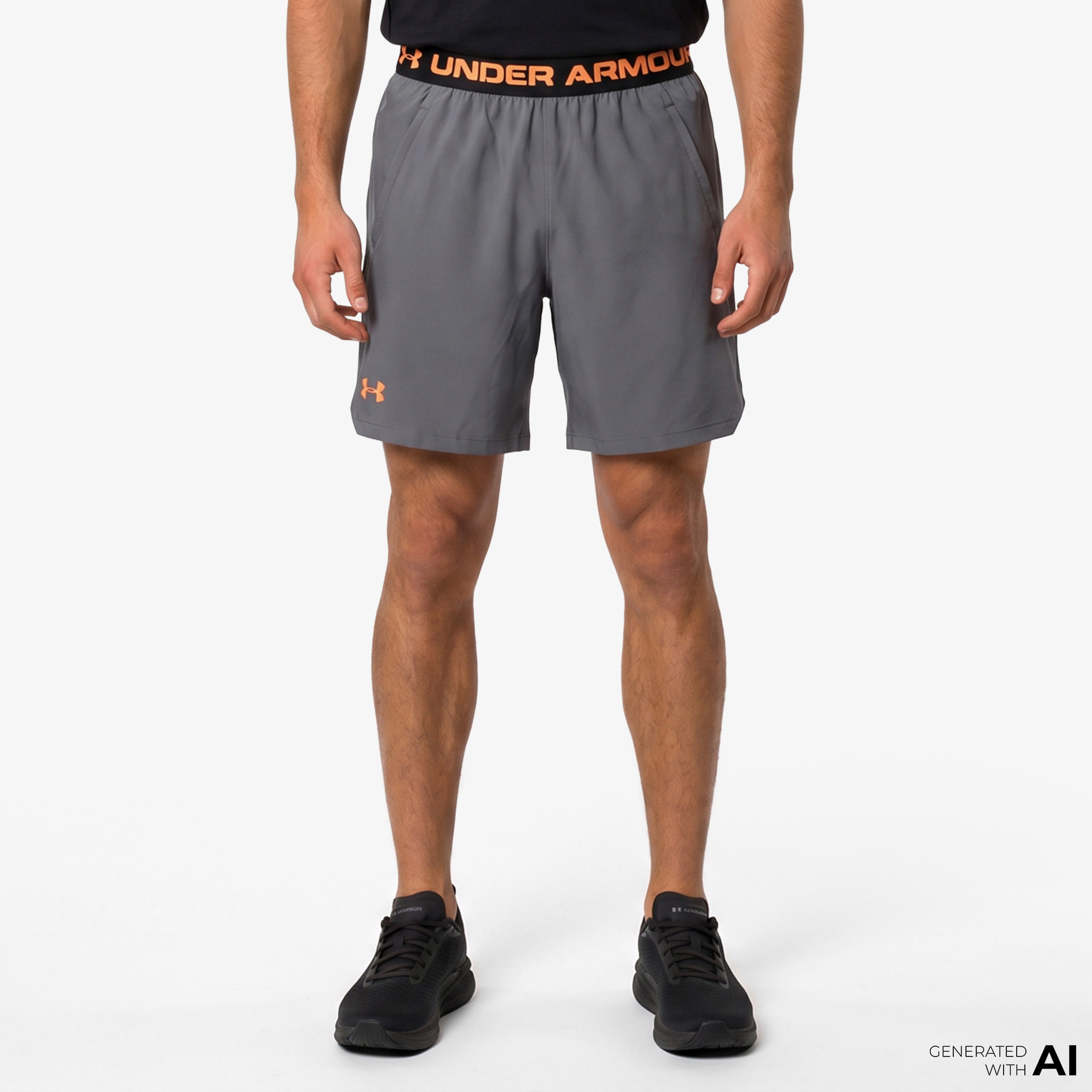 Under Armour Vanish Woven 6in Erkek Gri Antrenman Şortu