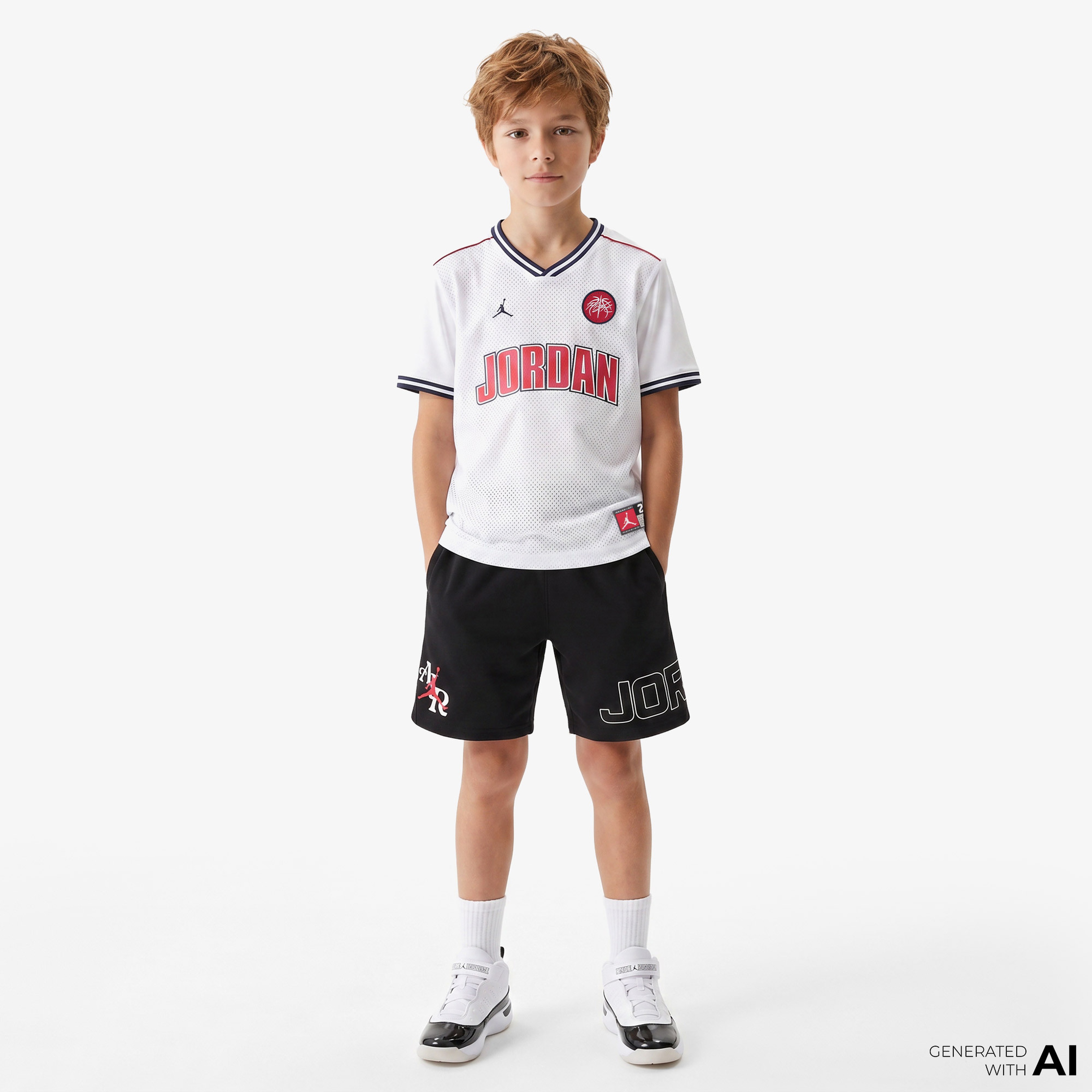 Jordan Sport Çocuk Beyaz Forma