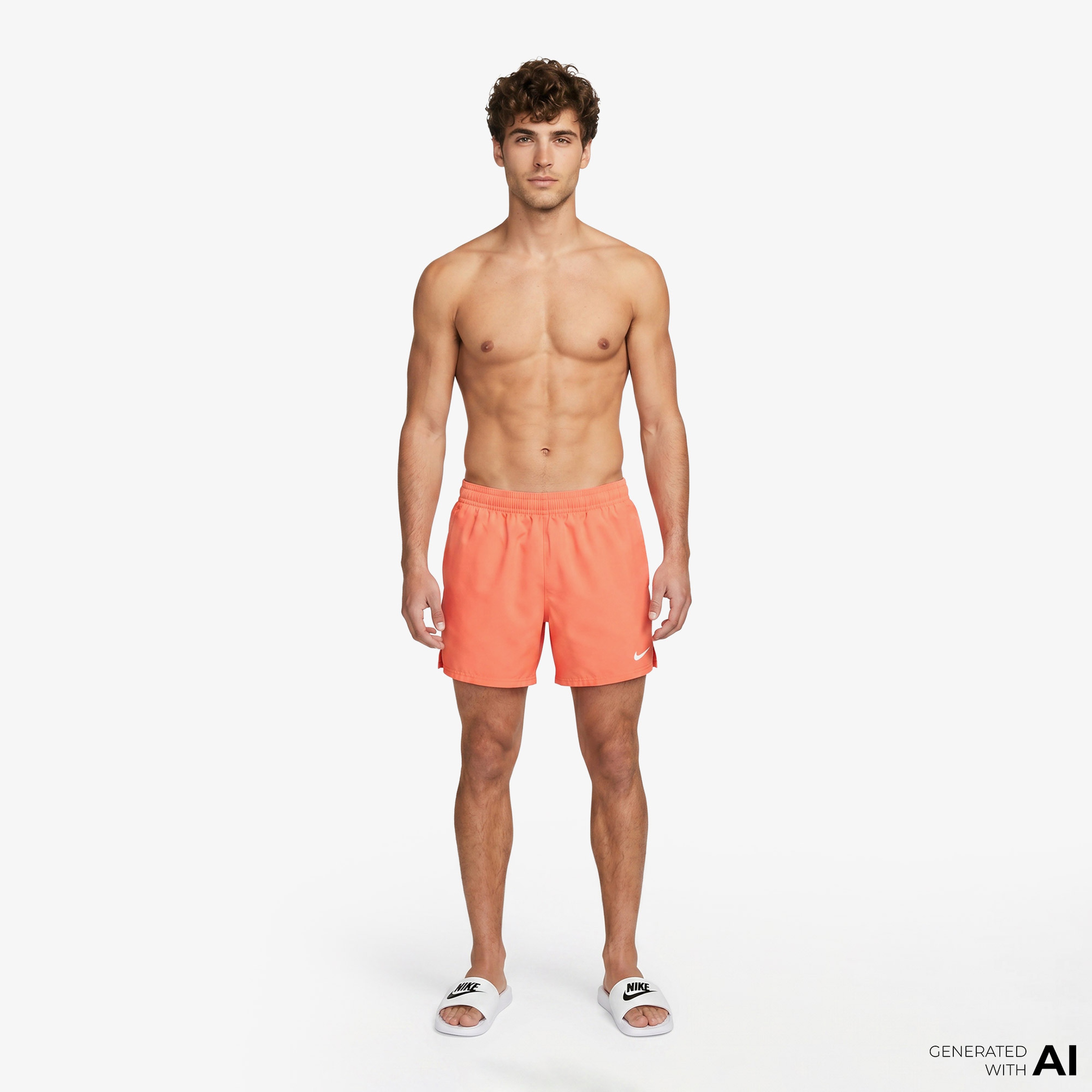 Nike Swim Breaker Solid Essential Erkek Turuncu Deniz Şortu