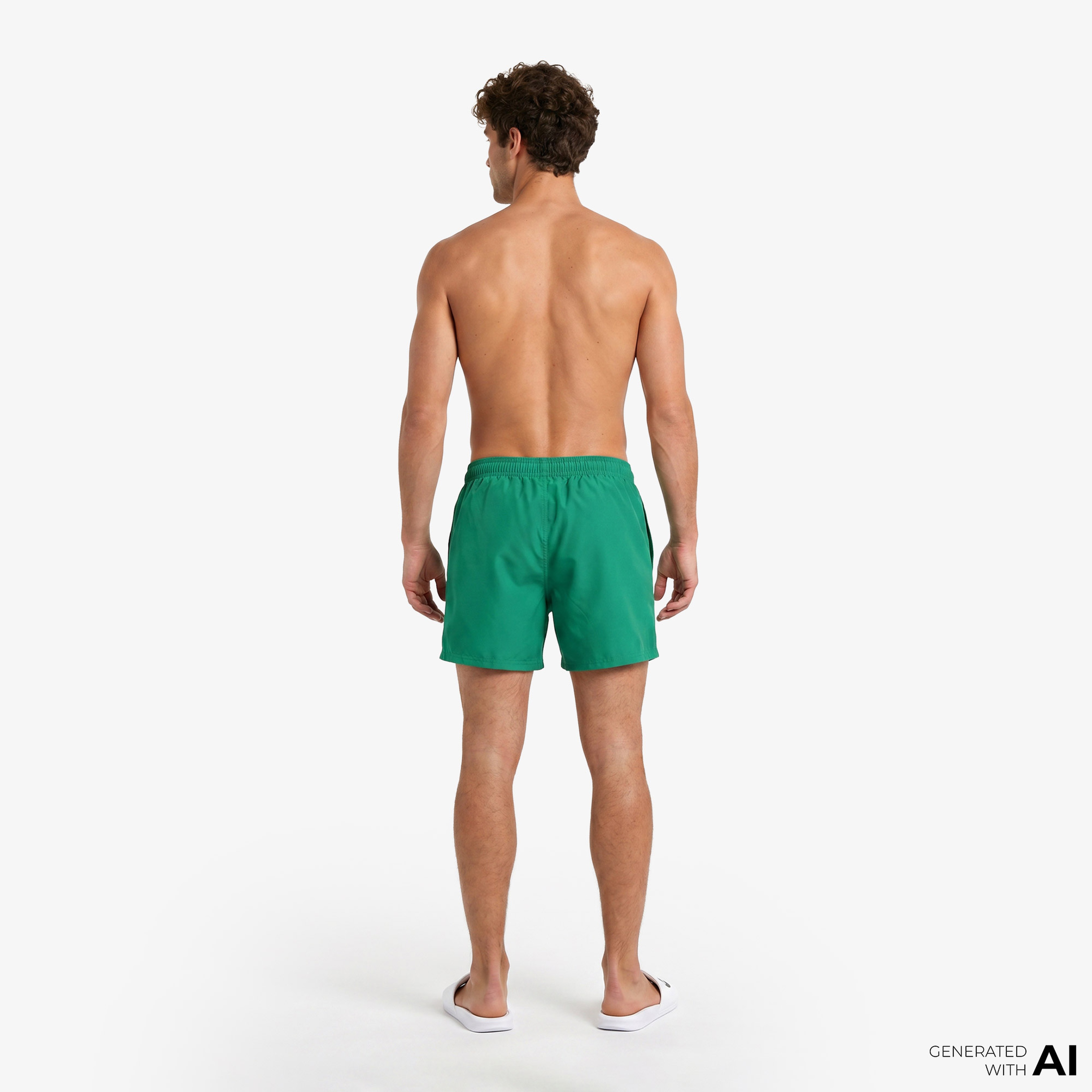 Nike Swim Breaker Solid Essential Erkek Yeşil Deniz Şortu