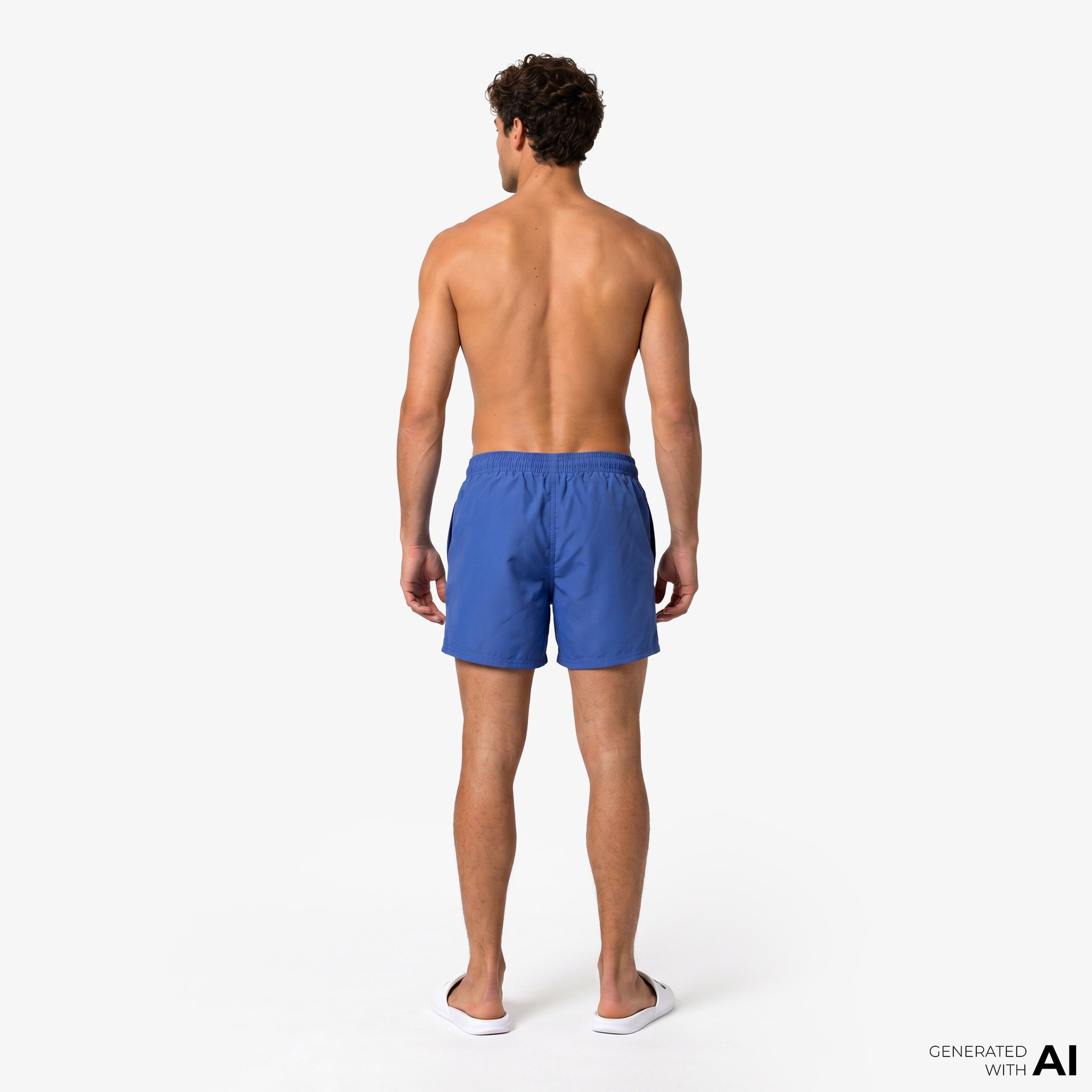 Nike Swim Breaker Solid Essential Erkek Mavi Deniz Şortu
