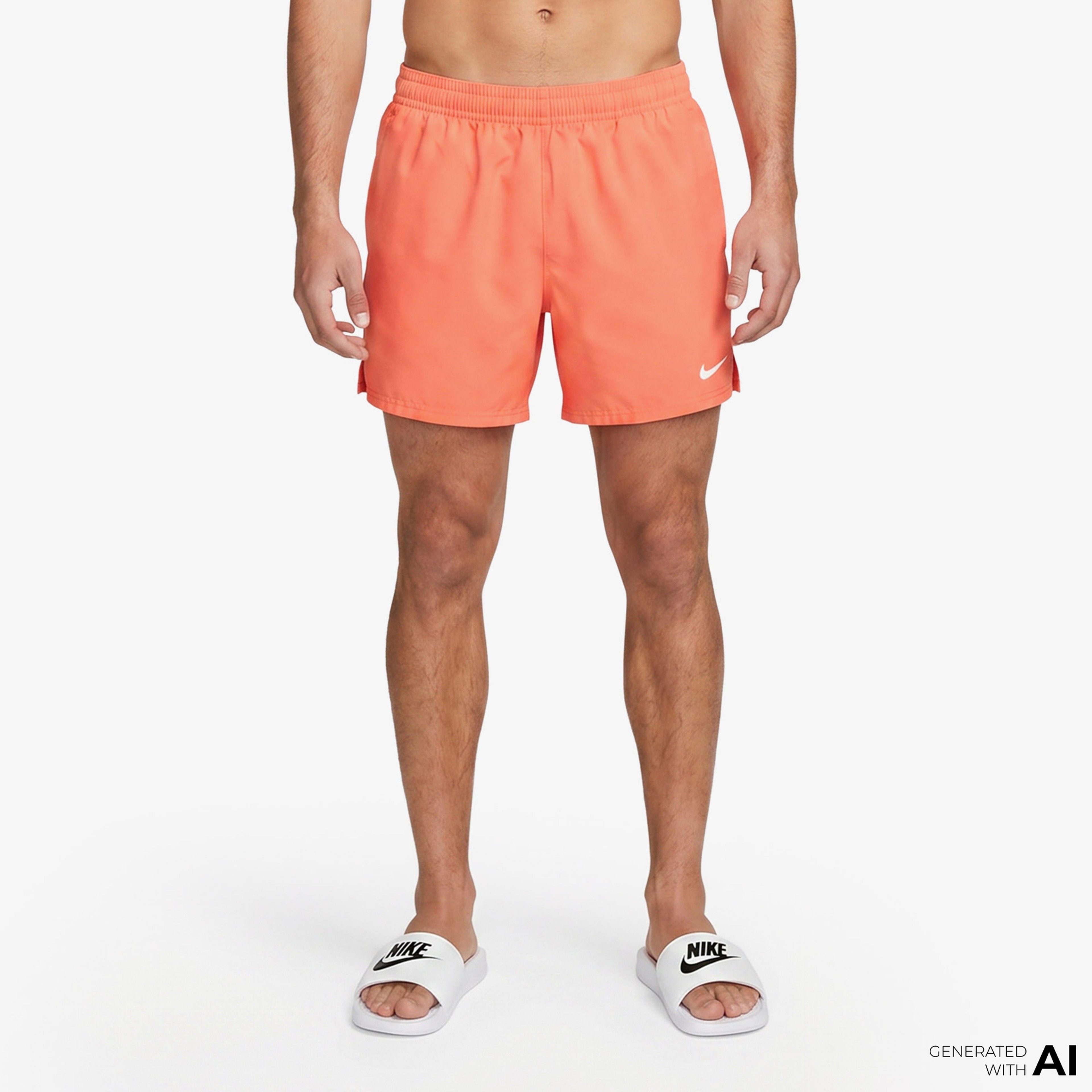Nike Swim Breaker Solid Essential Erkek Turuncu Deniz Şortu