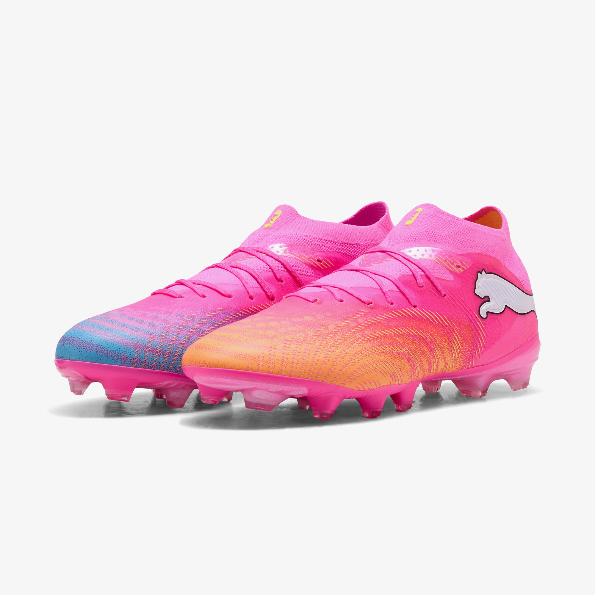 Puma Future 9 Pro Fg/Ag Erkek Pembe Çim Saha Kramponu