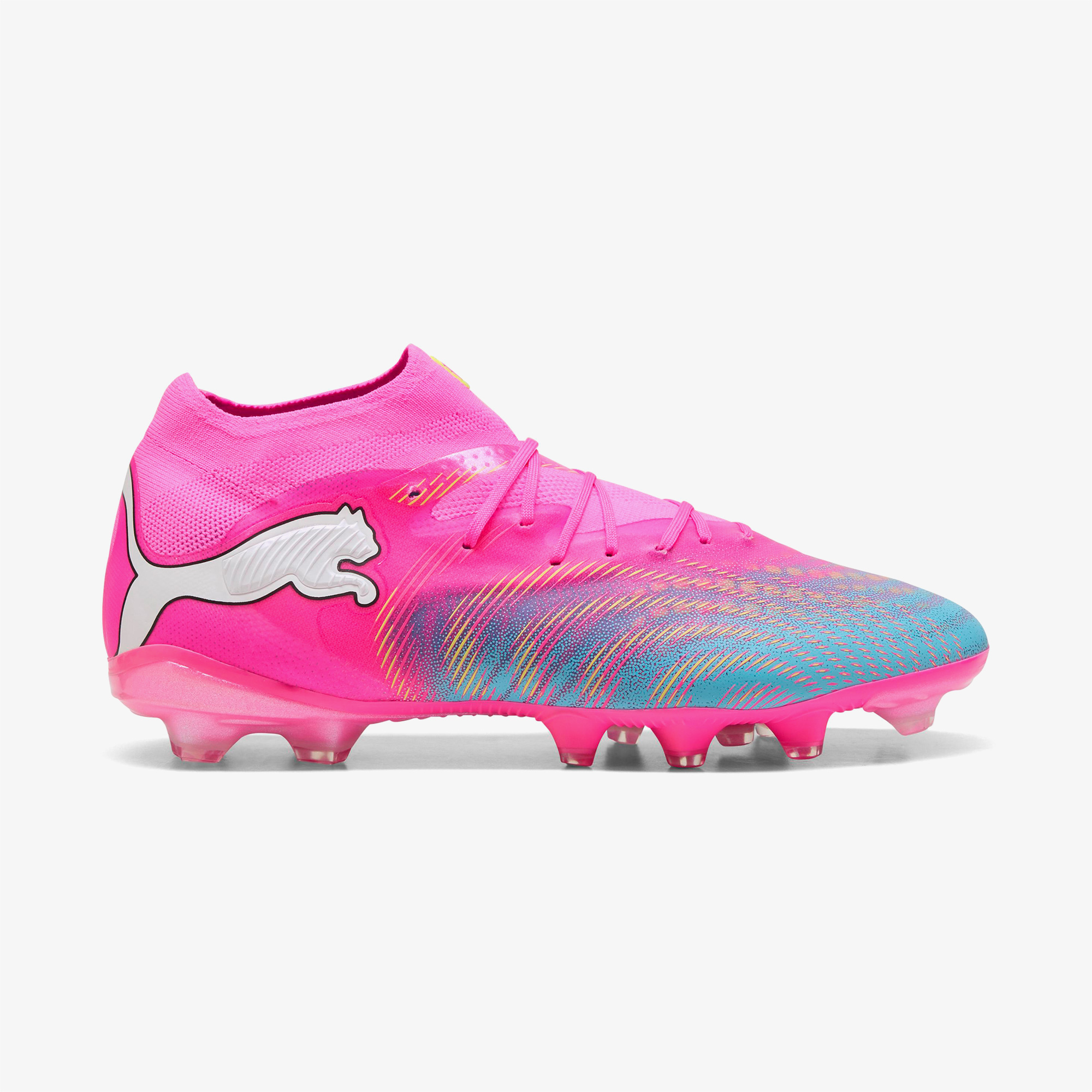 Puma Future 9 Pro Fg/Ag Erkek Pembe Çim Saha Kramponu