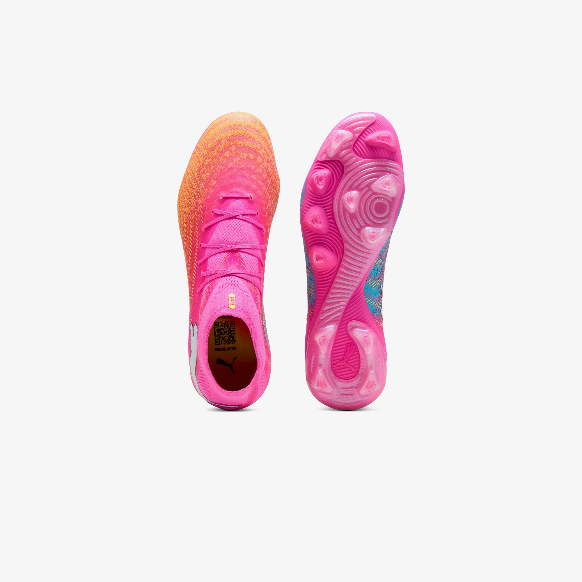 Puma Future 9 Pro Fg/Ag Erkek Pembe Çim Saha Kramponu