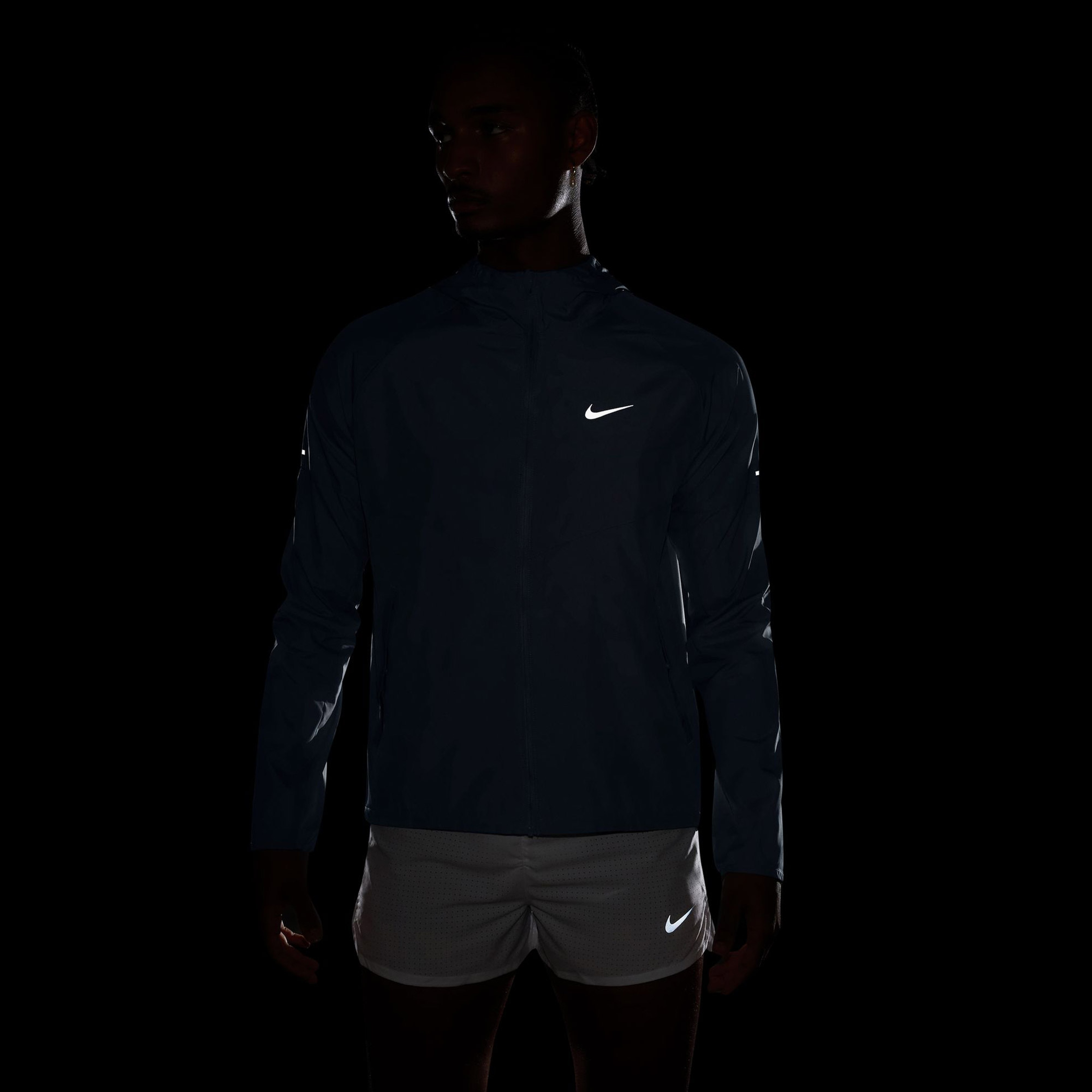 Nike Miler Erkek Mavi Koşu Ceketi