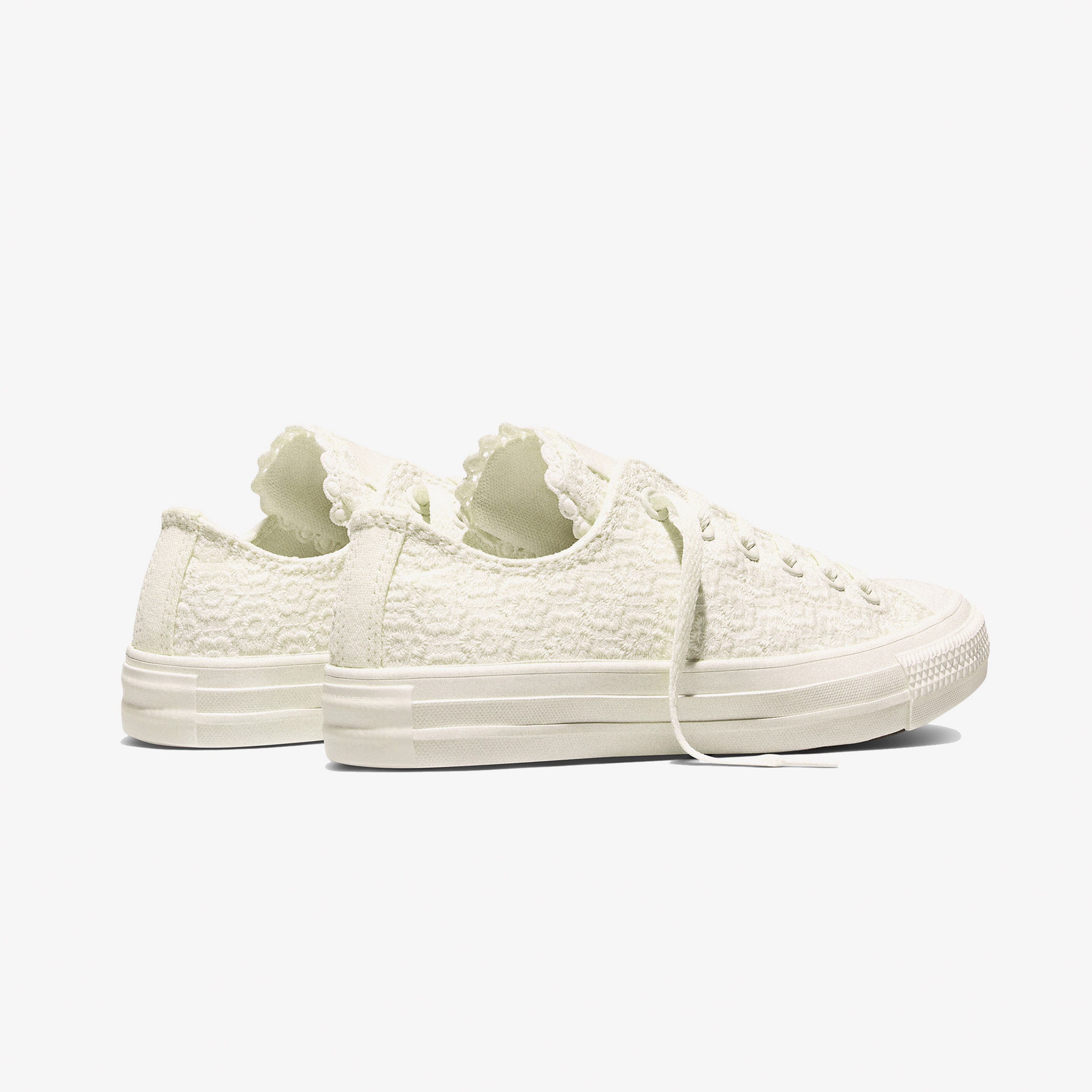 Converse Chuck Taylor All Star Unisex Çiçek İşlemeli Krem Sneaker