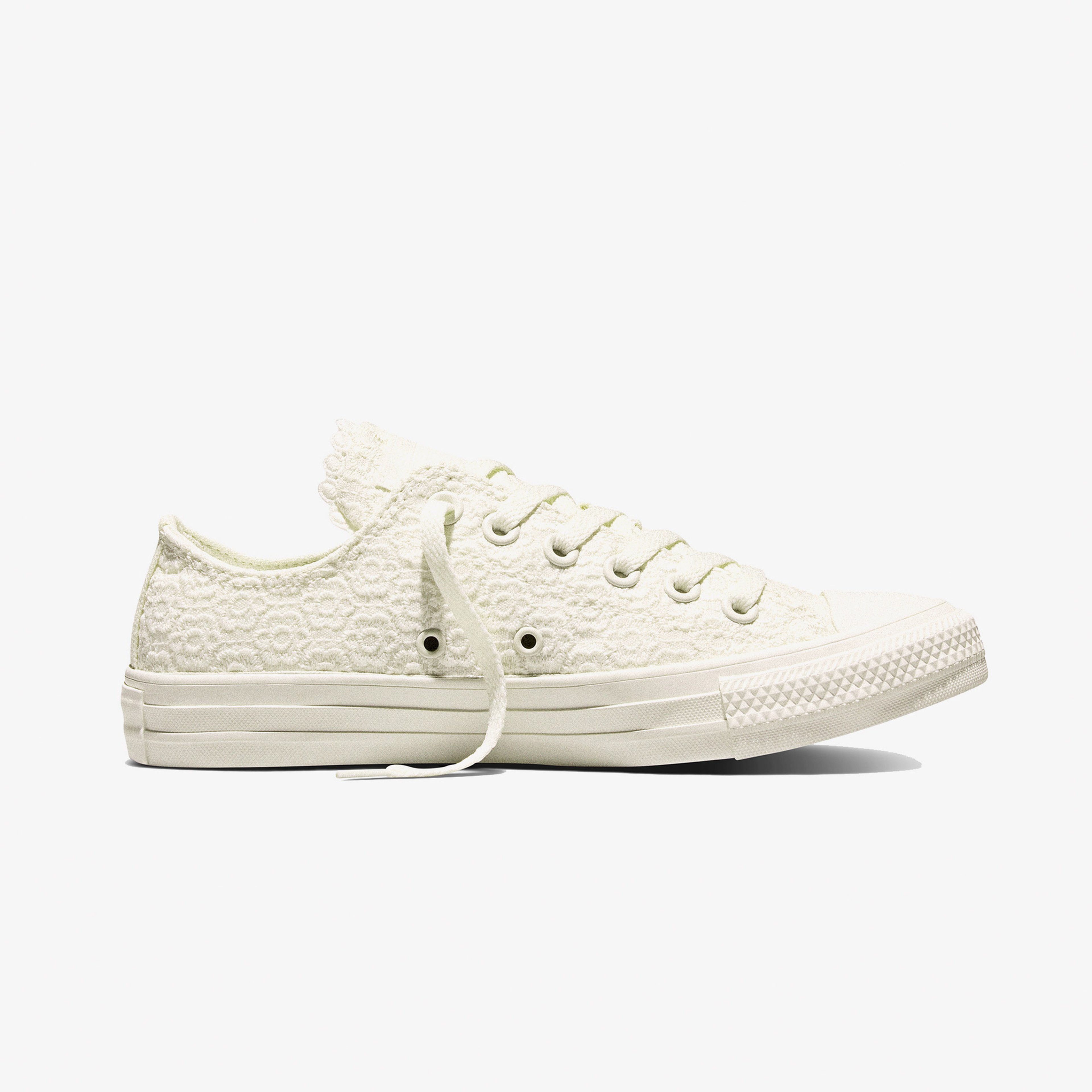 Converse Chuck Taylor All Star Unisex Çiçek İşlemeli Krem Sneaker
