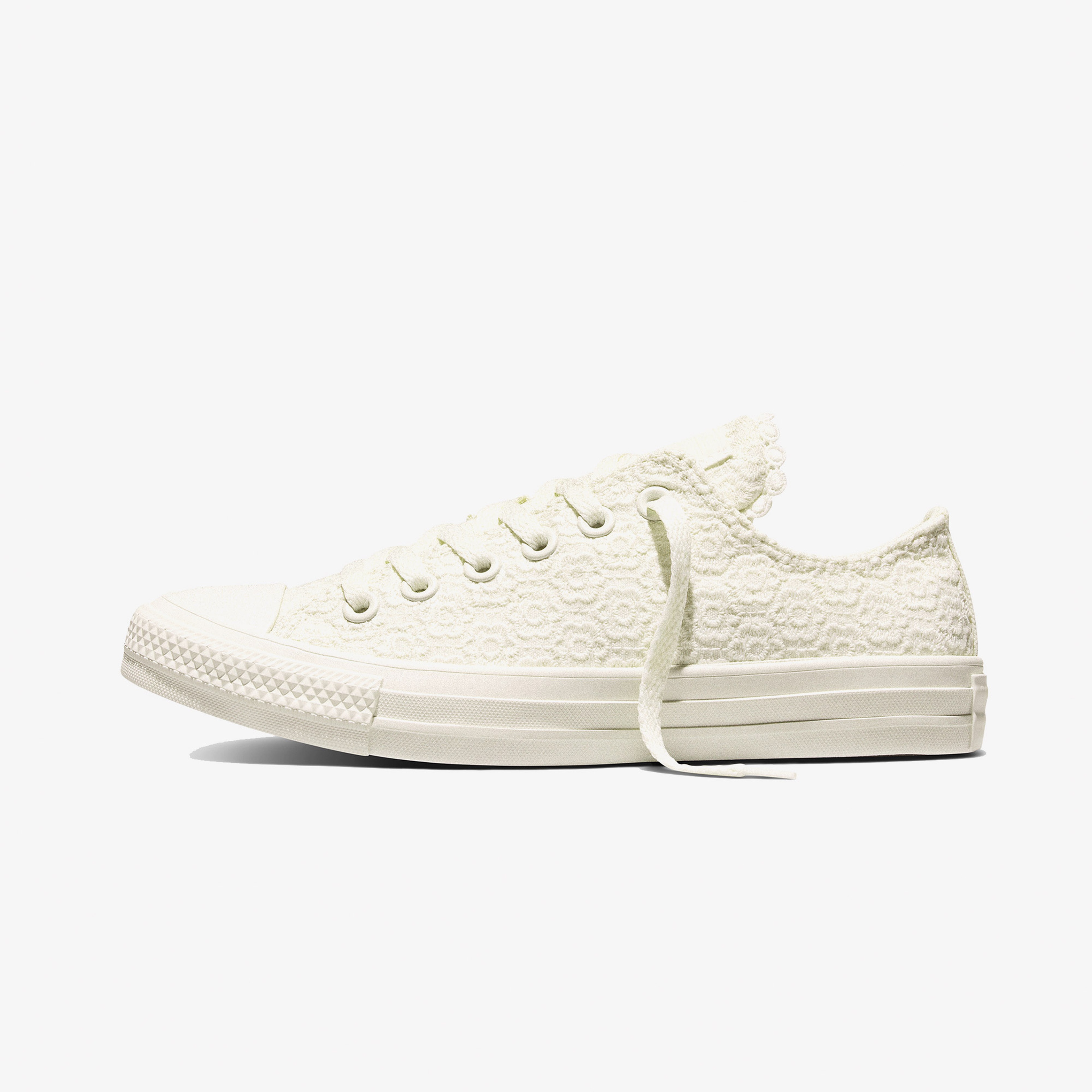 Converse Chuck Taylor All Star Unisex Çiçek İşlemeli Krem Sneaker