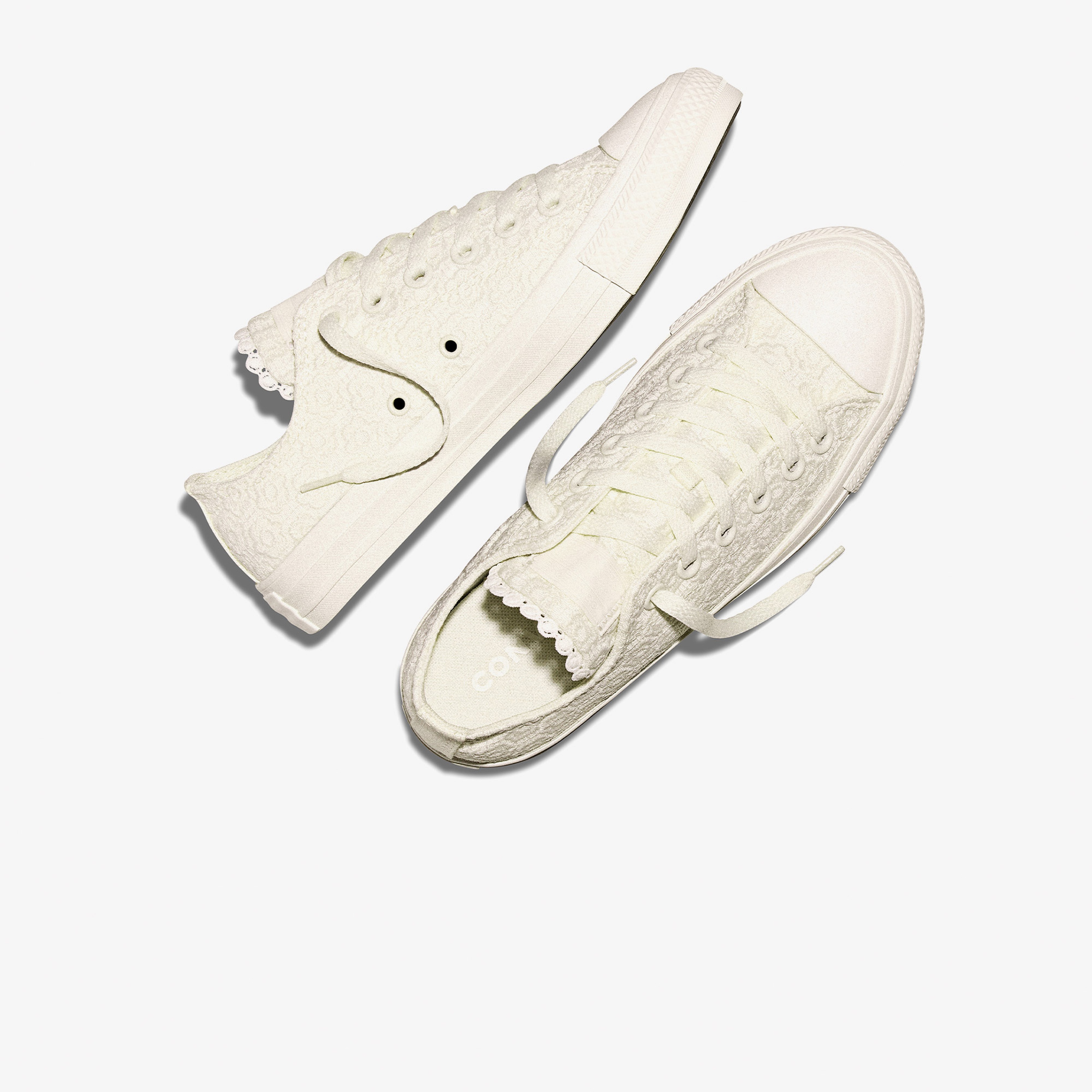 Converse Chuck Taylor All Star Unisex Çiçek İşlemeli Krem Sneaker