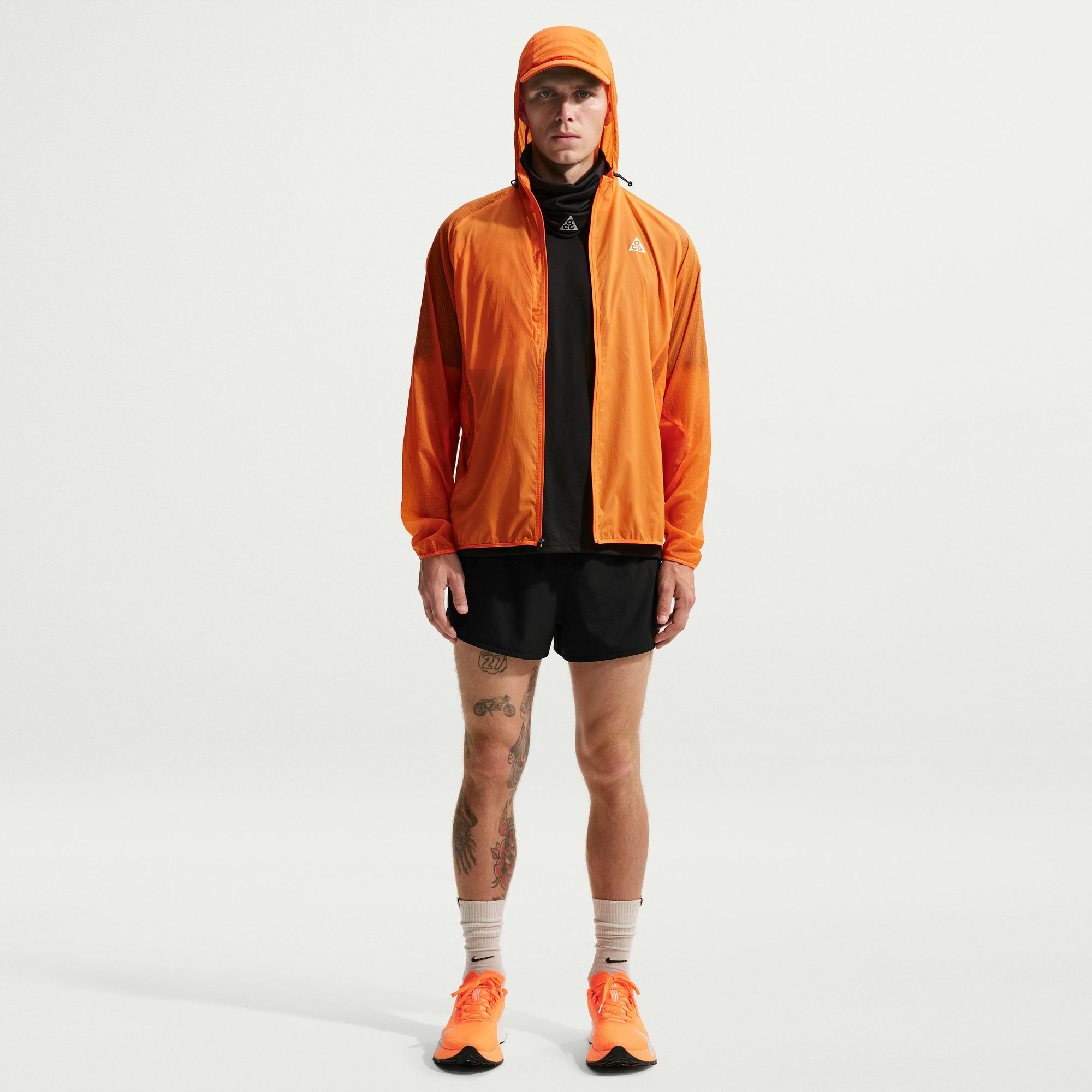 Nike Dri-FIT Ach Chinati Trailwind Erkek Siyah Koşu Şortu