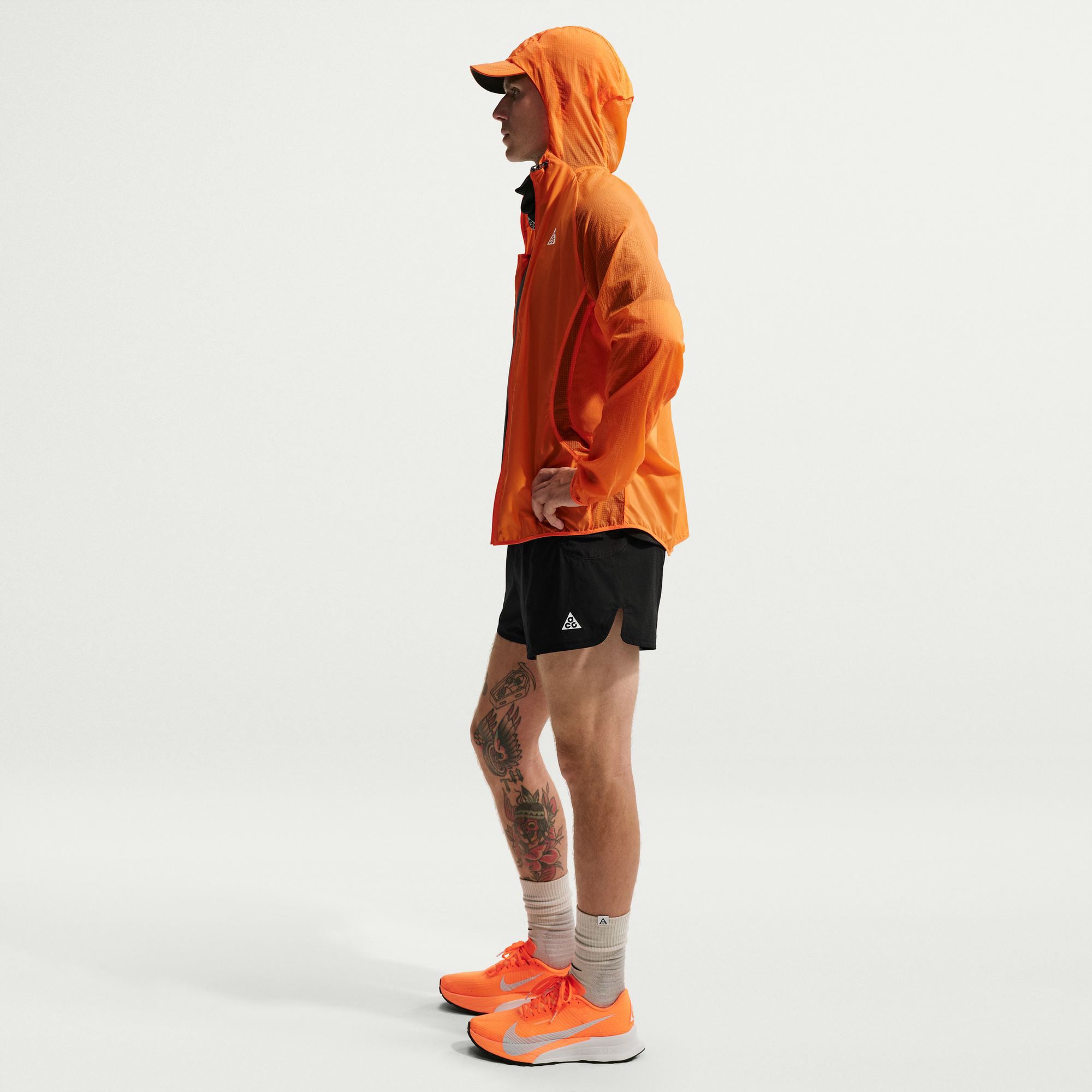 Nike Dri-FIT Ach Chinati Trailwind Erkek Siyah Koşu Şortu