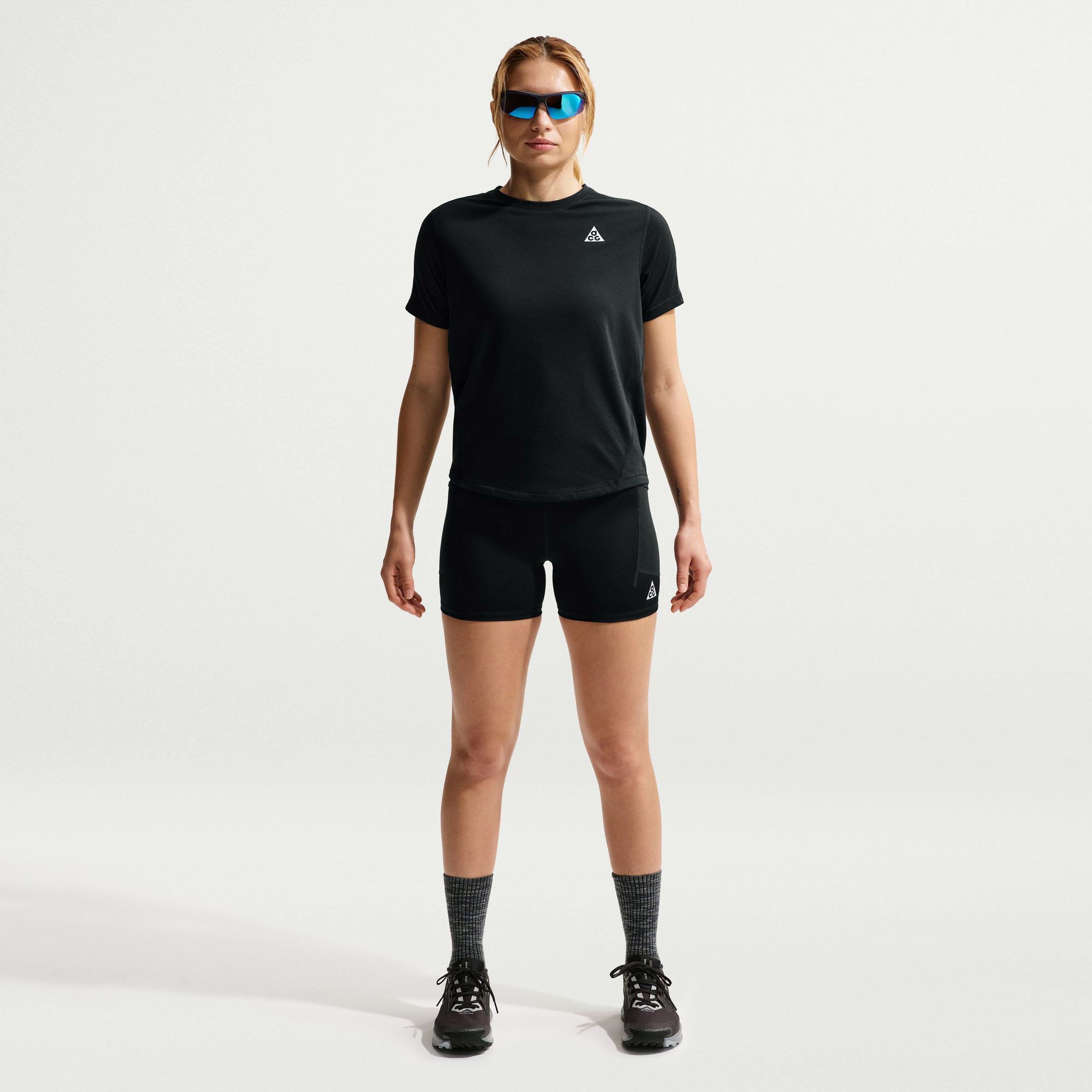 Nike Dri-FIT High-Waisted 4 Trail Kadın Siyah Koşu Şort