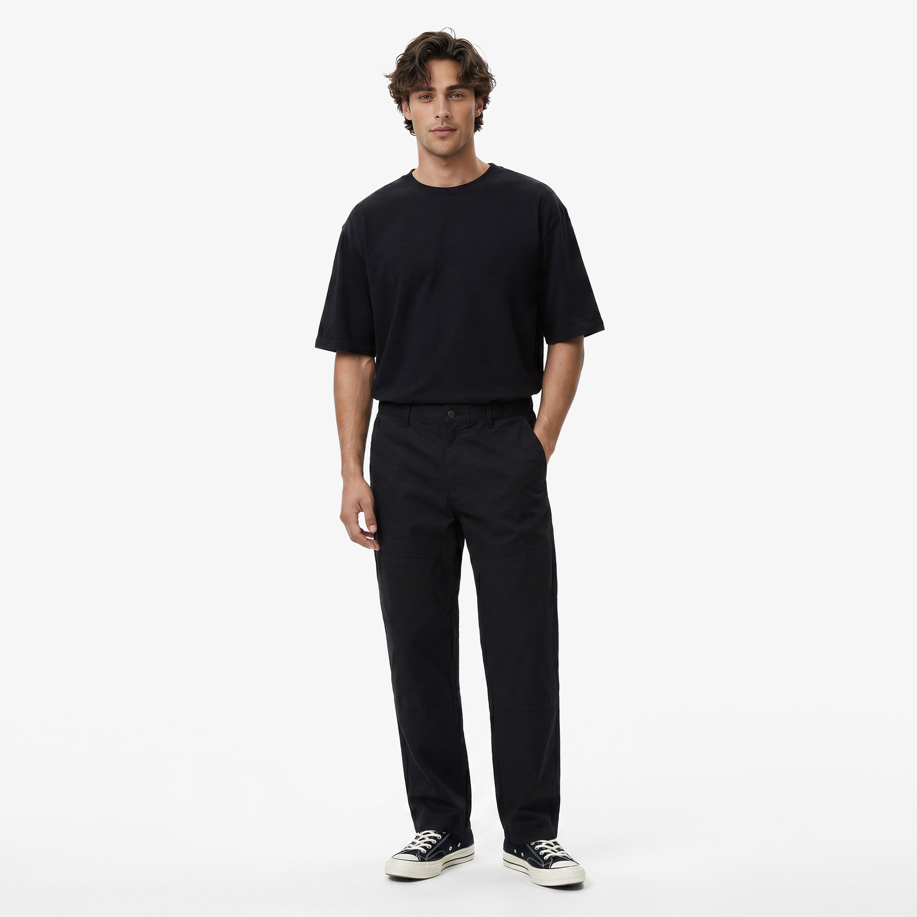 UNITED4 Regular Fit Erkek Siyah Pantolon