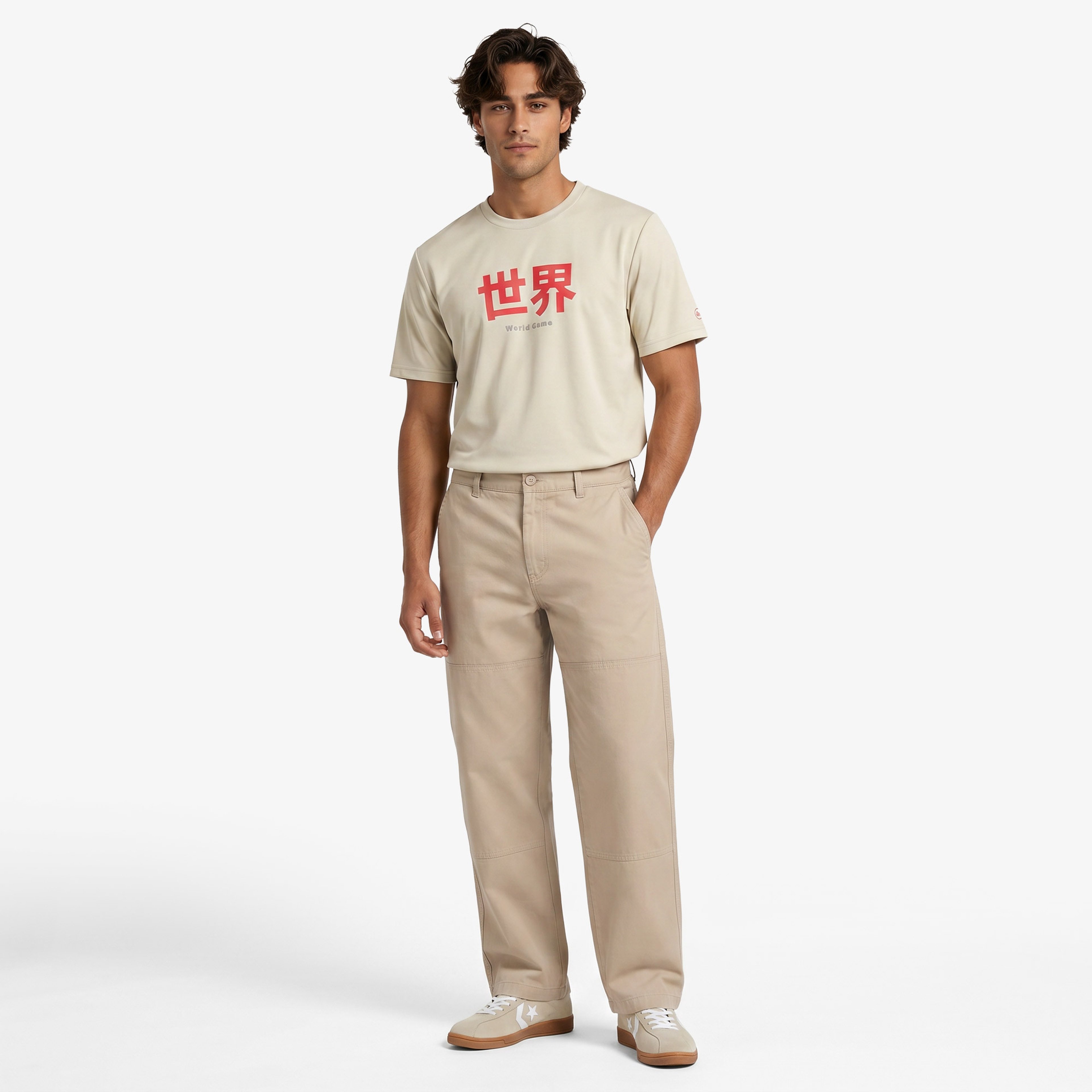 UNITED4 Regular Fit Erkek Krem Pantolon