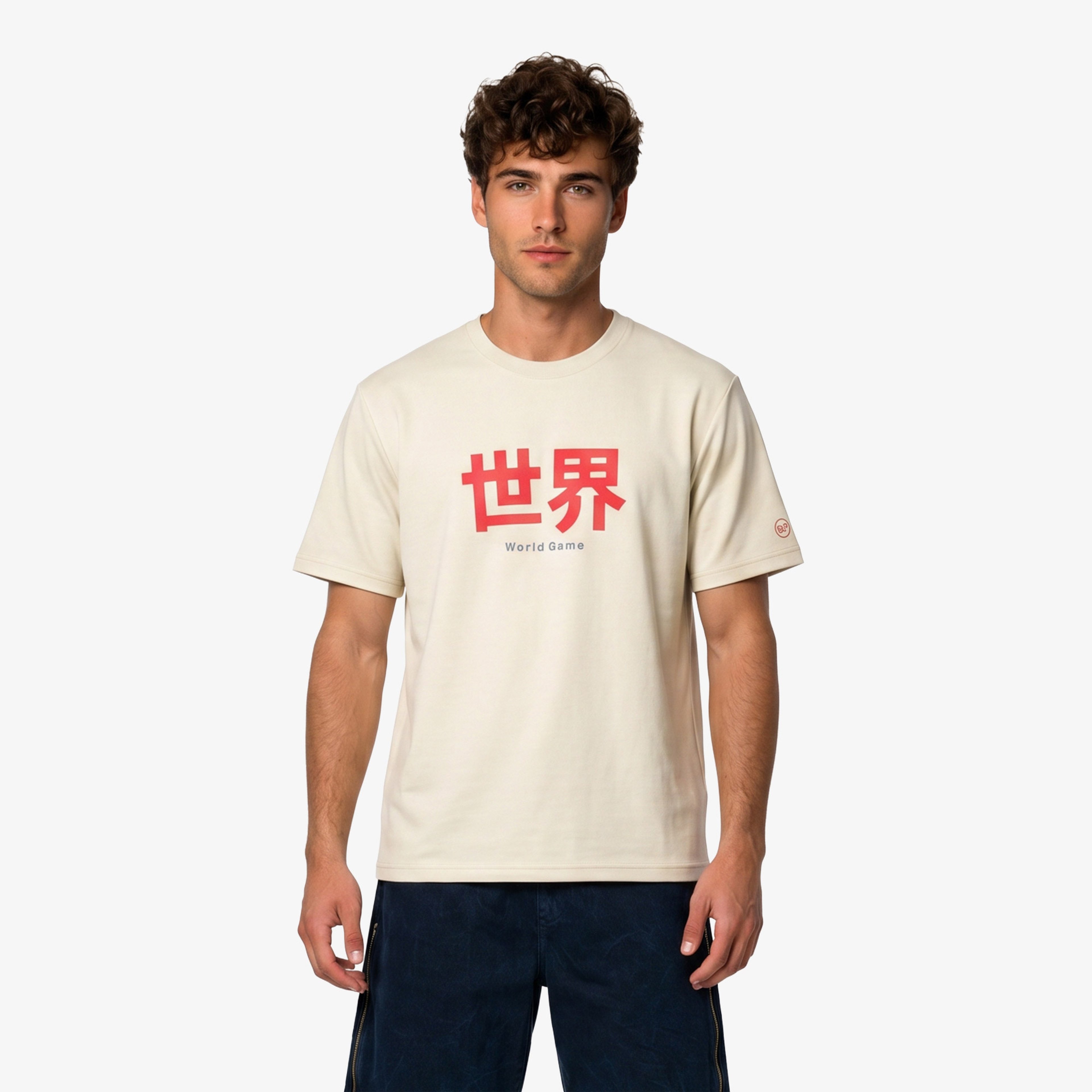UNITED4 Regular Fit Erkek Krem T-Shirt