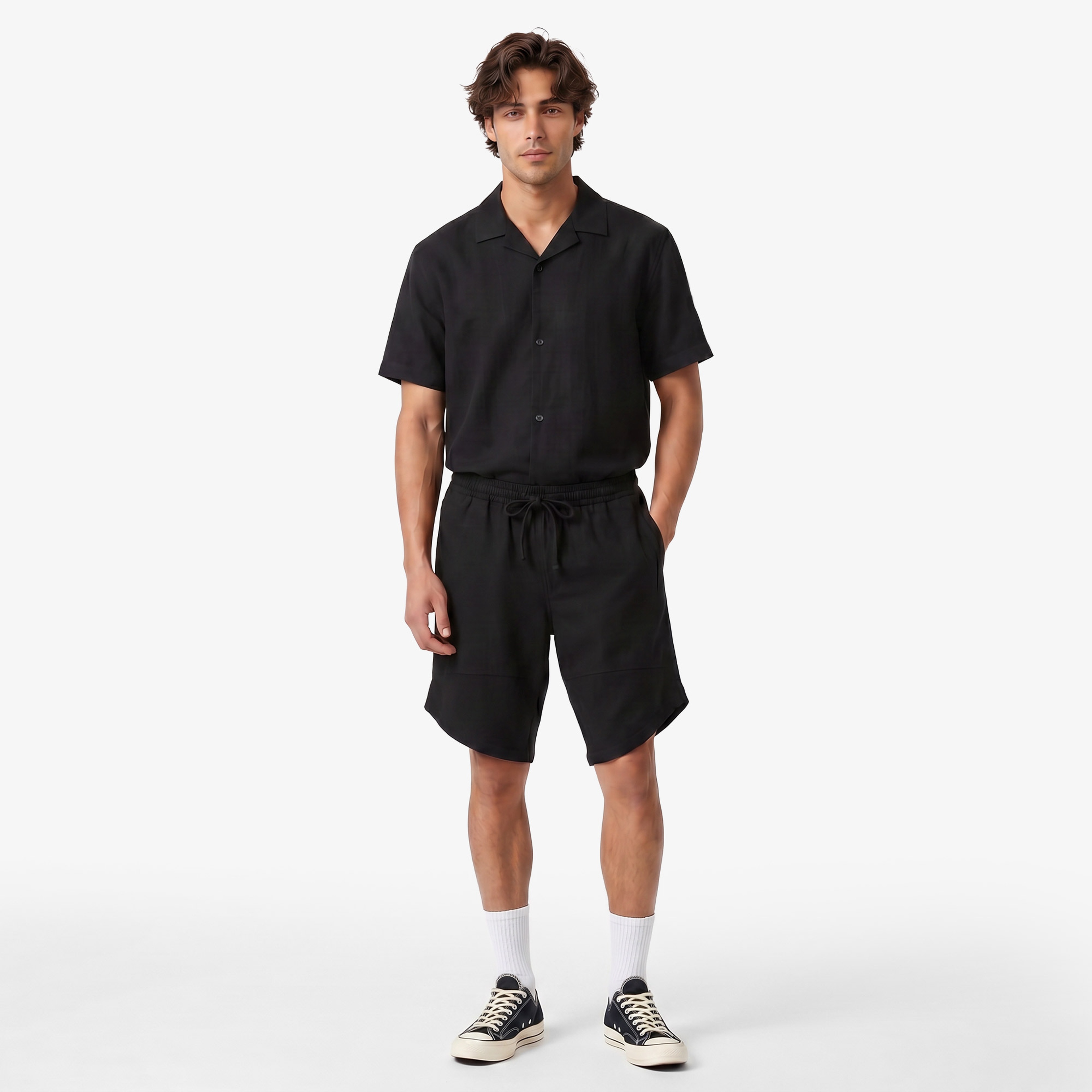 UNITED4 Regular Fit Erkek Siyah Şort