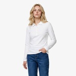 Lacoste Kadın Slim Fit Uzun Kollu Beyaz Polo