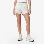 Converse Star Chevron Baskılı Kadın Oversize Fit Krem Şort