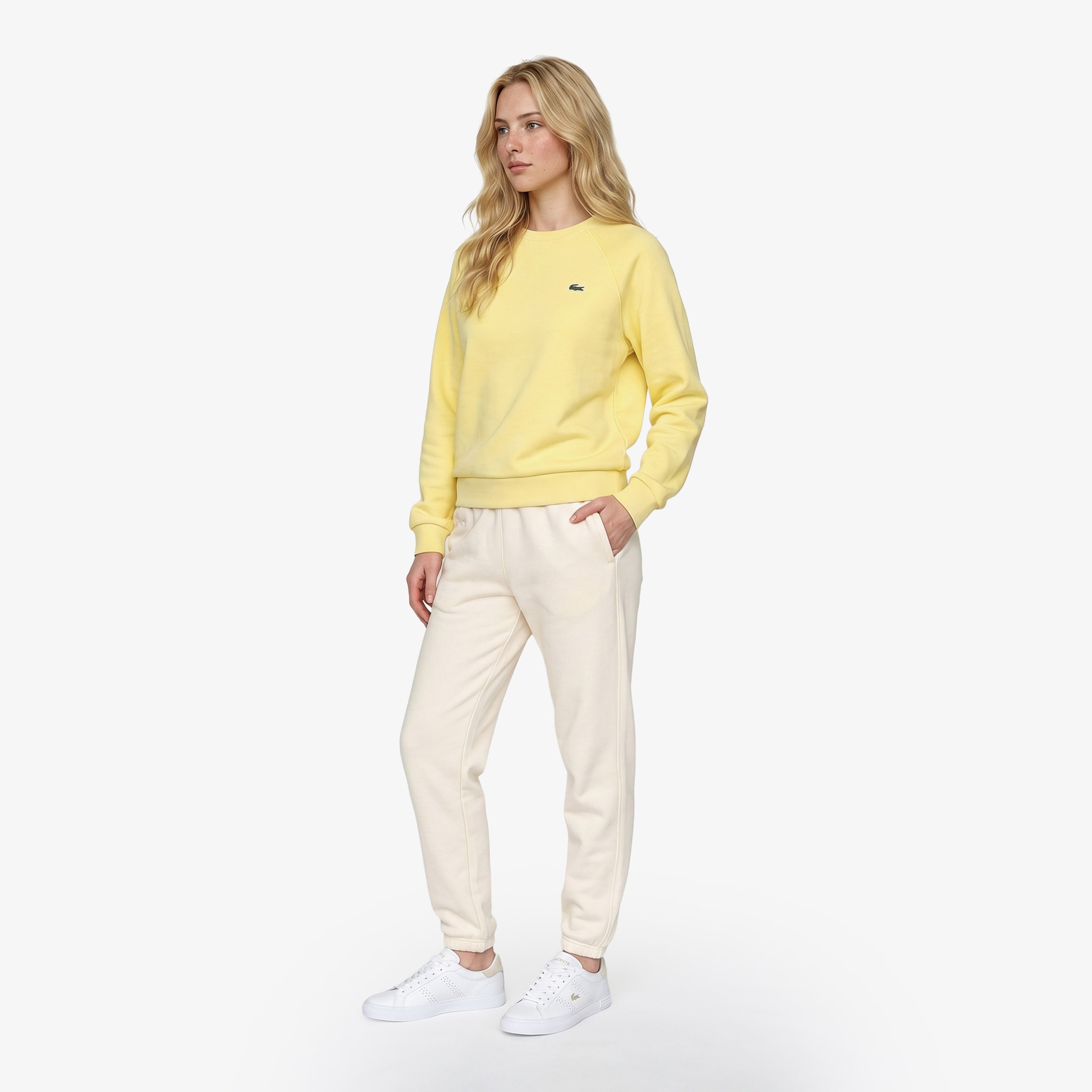 Lacoste Kadın Sarı Sweatshirt
