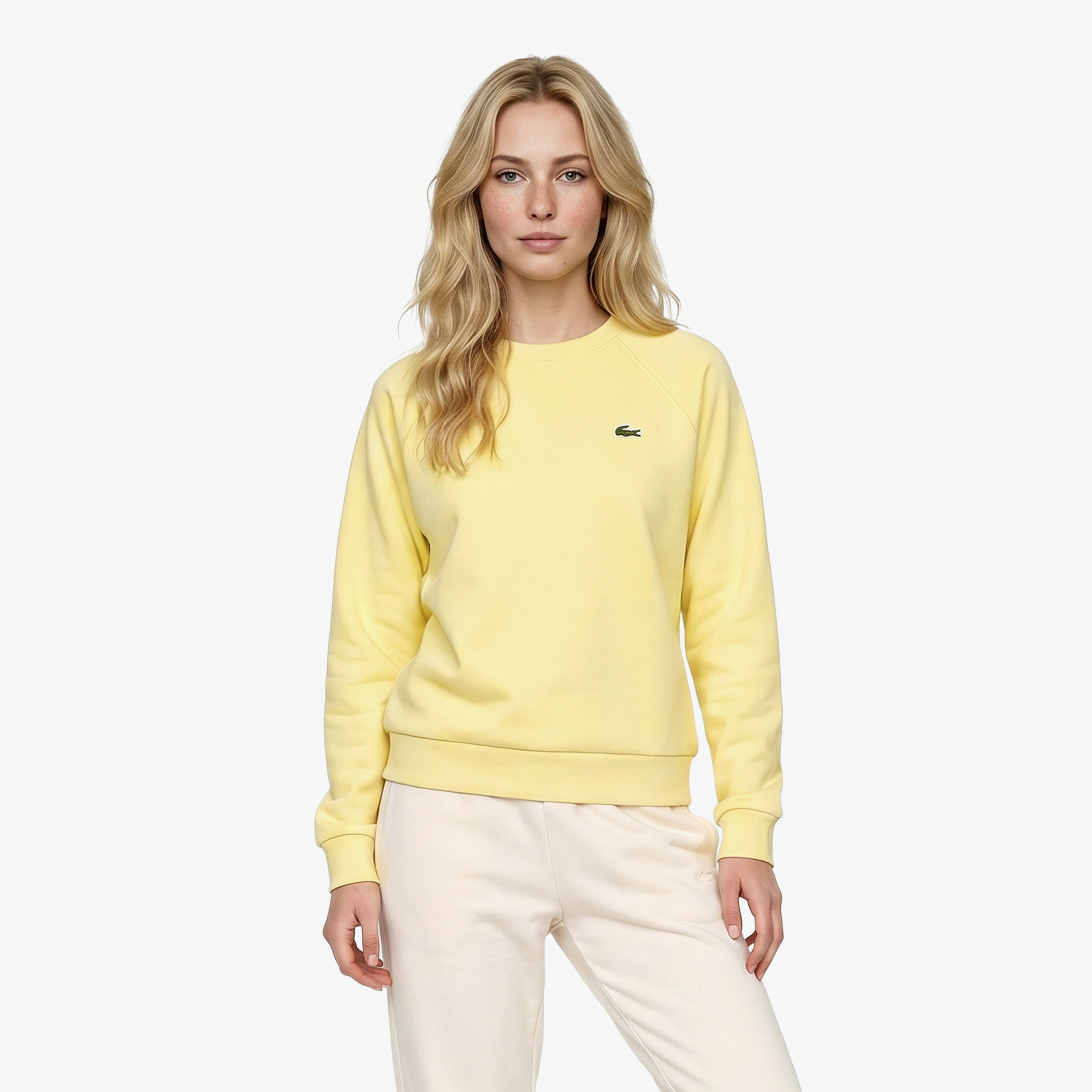 Lacoste Kadın Sarı Sweatshirt
