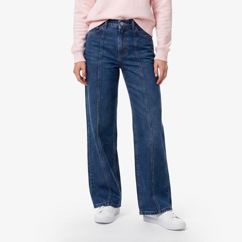 Lacoste Kadın Mavi Jean