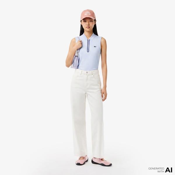 Lacoste Kadın Beyaz Pantolon