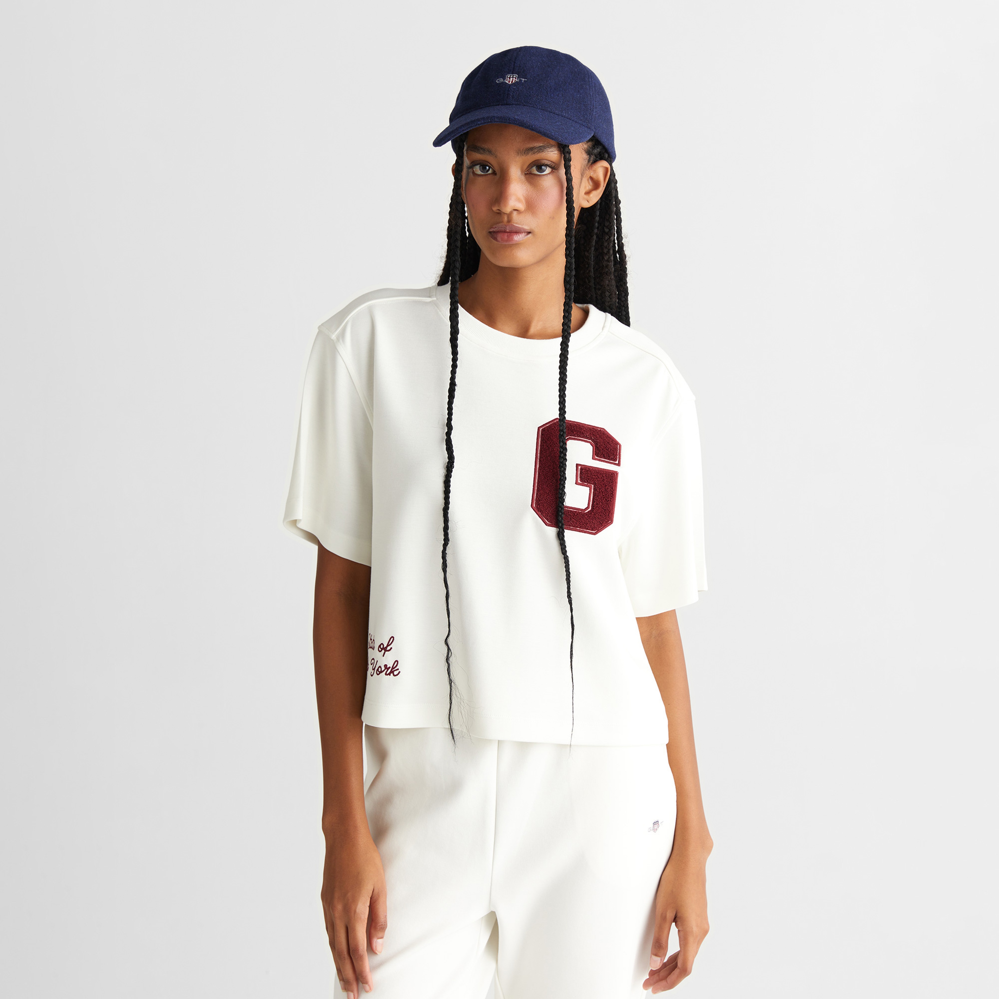 College graphic c-neck t-shirt
