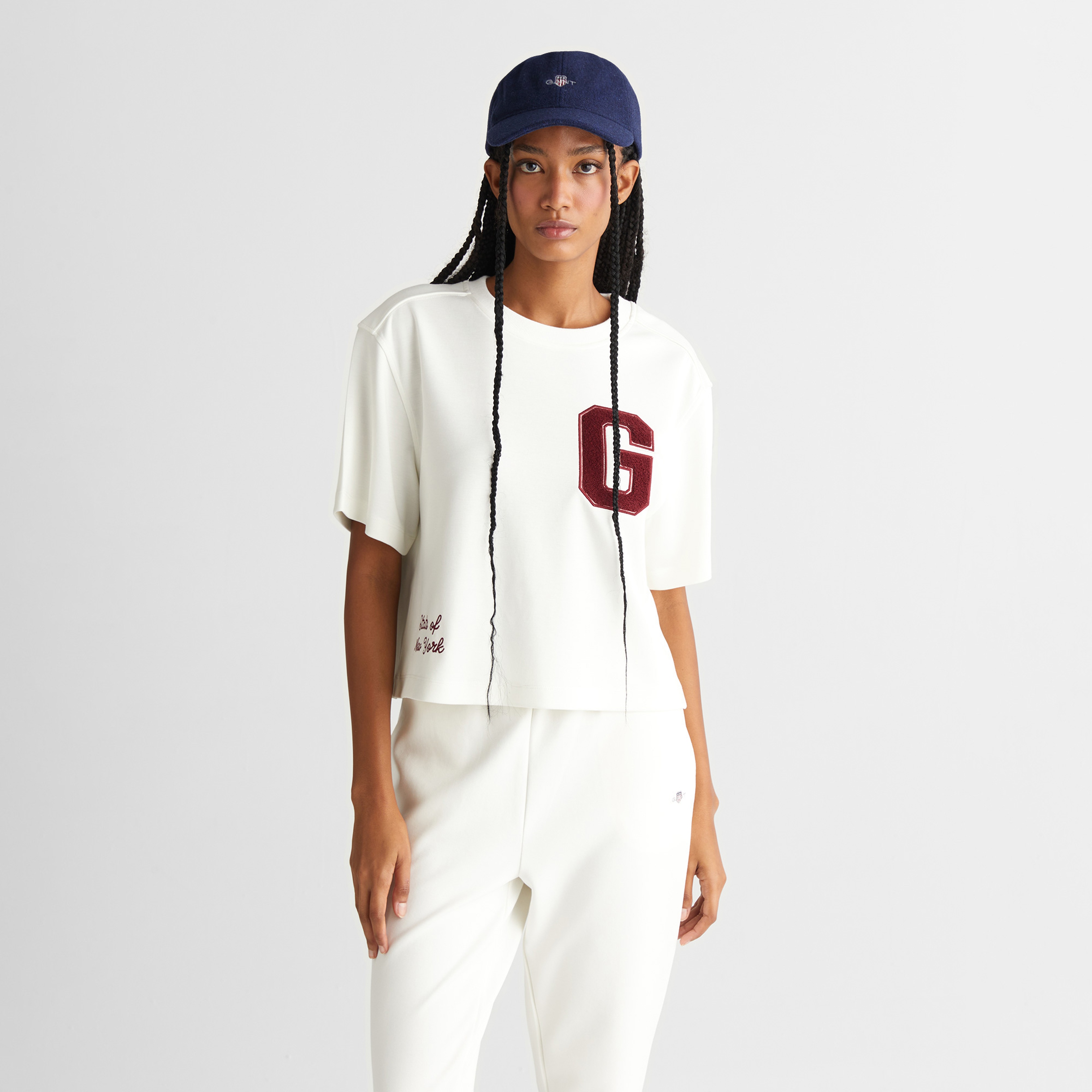 College graphic c-neck t-shirt