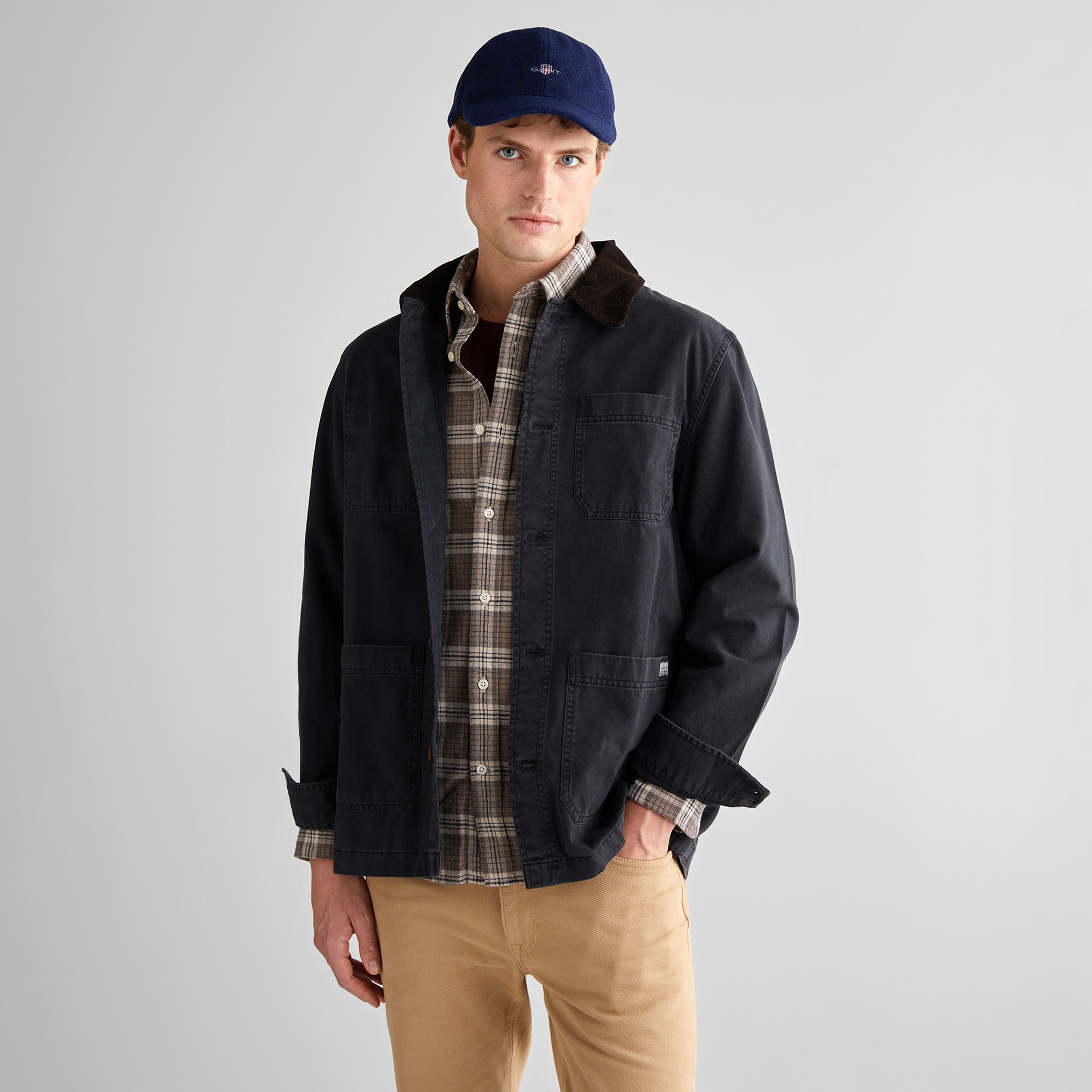GANT Erkek Siyah Regular Fit  Gömlek