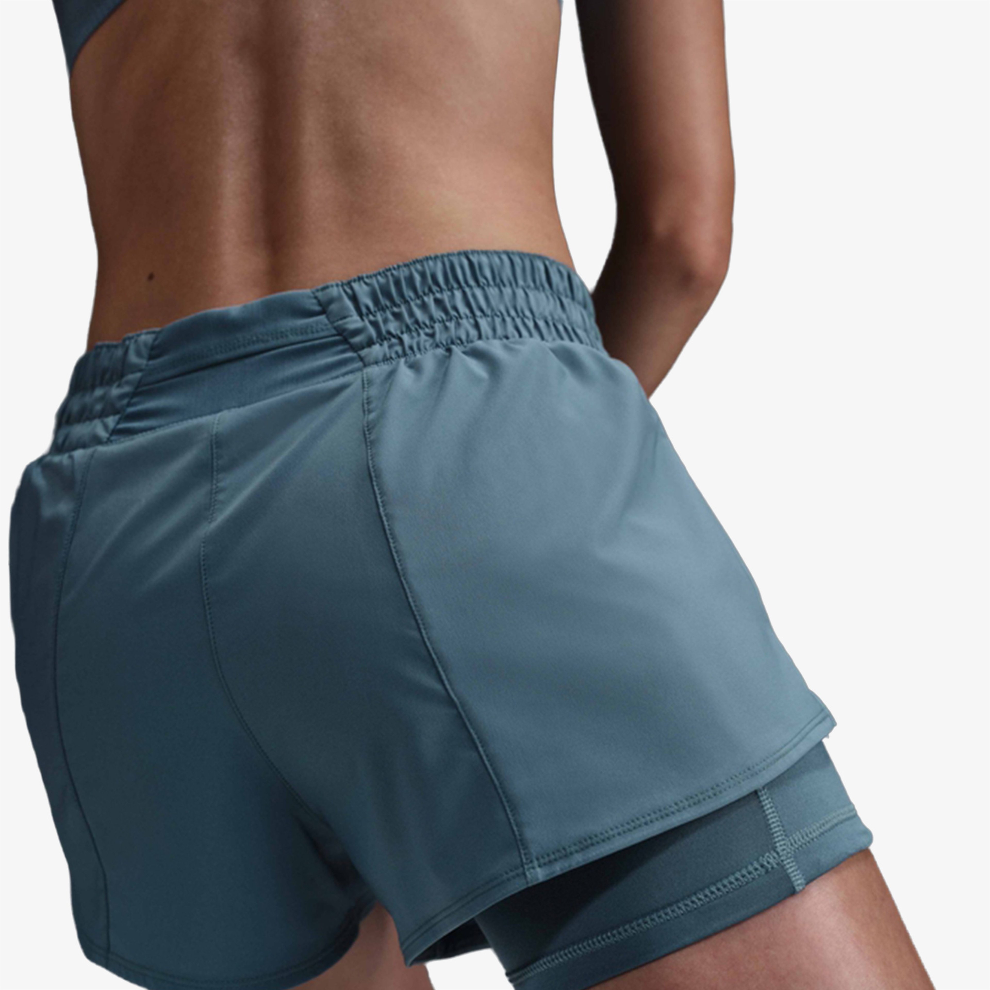 Nike One Dri-Fit 8 cm Kadın Mavi Şort
