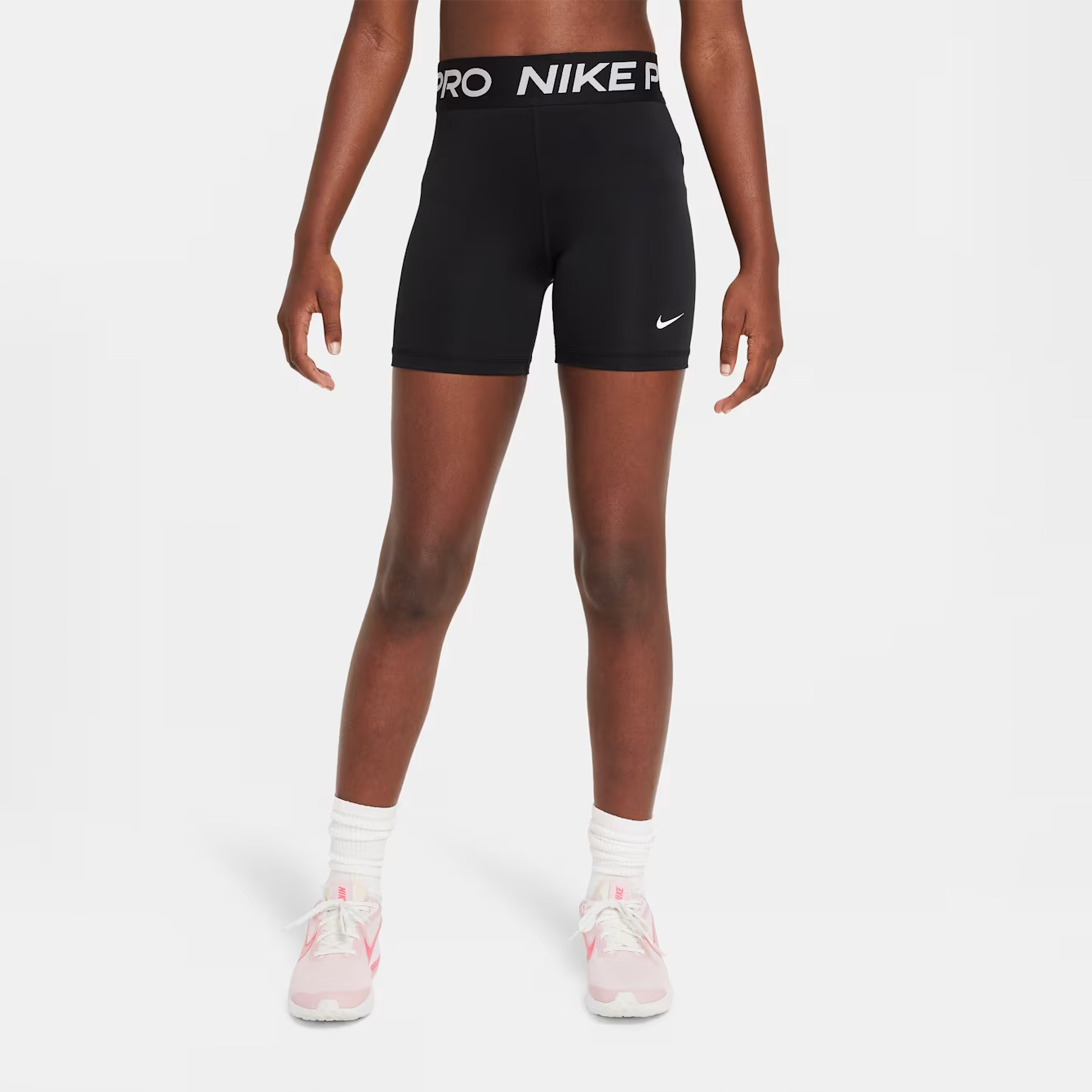 Nike Upper Thigh Length Tight Çocuk Siyah Antrenman Taytı