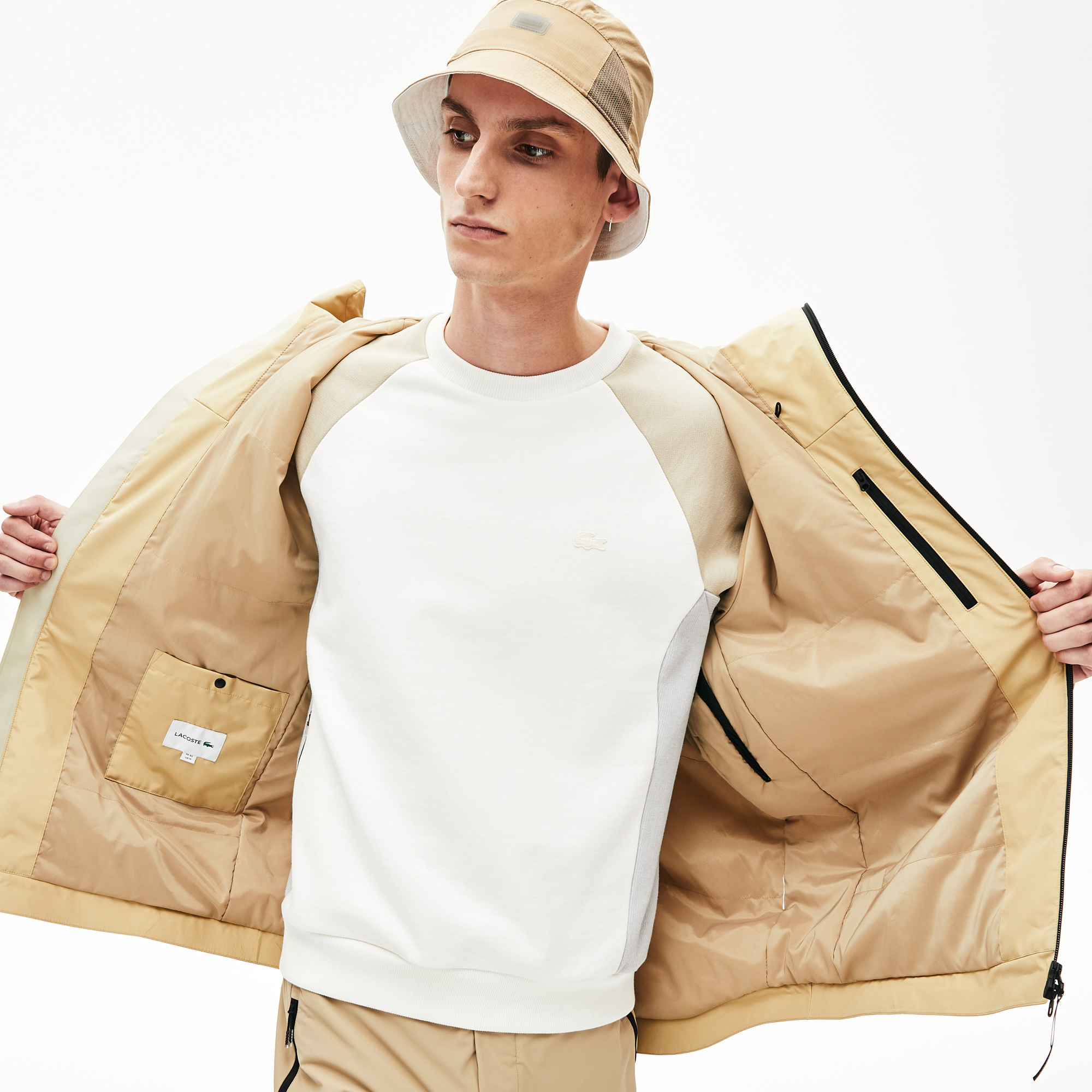 Lacoste Men's Motion Lightweight Quilted Short Parka