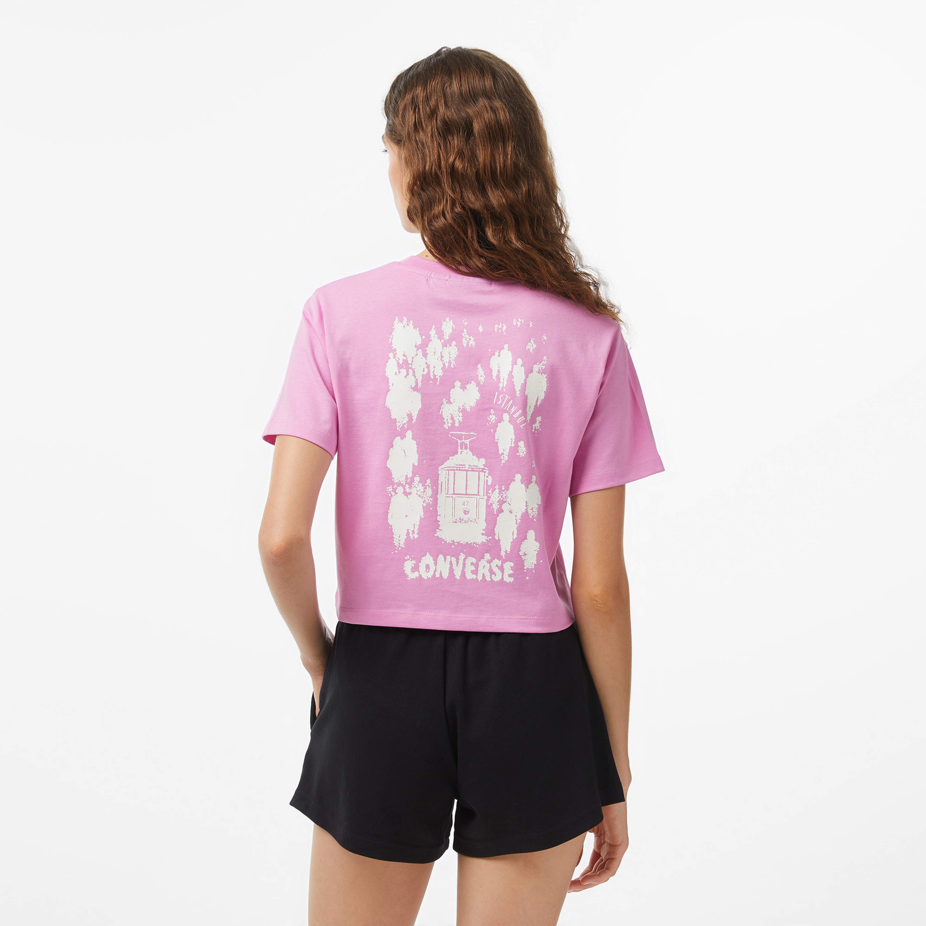 Converse Regular Fit Kadın Pembe T-Shirt