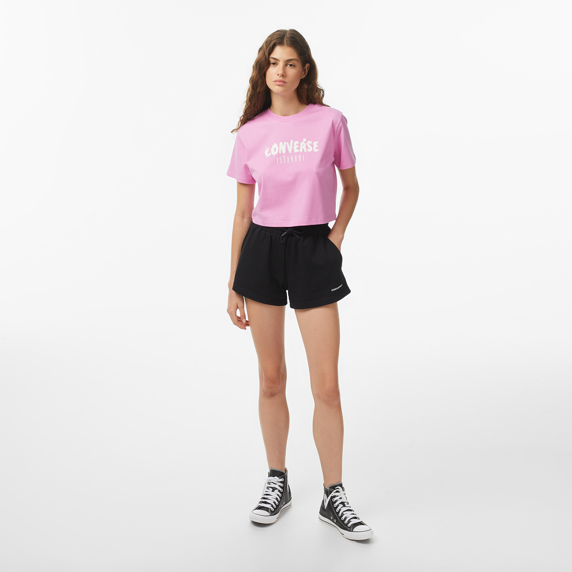 Converse Regular Fit Kadın Pembe T-Shirt