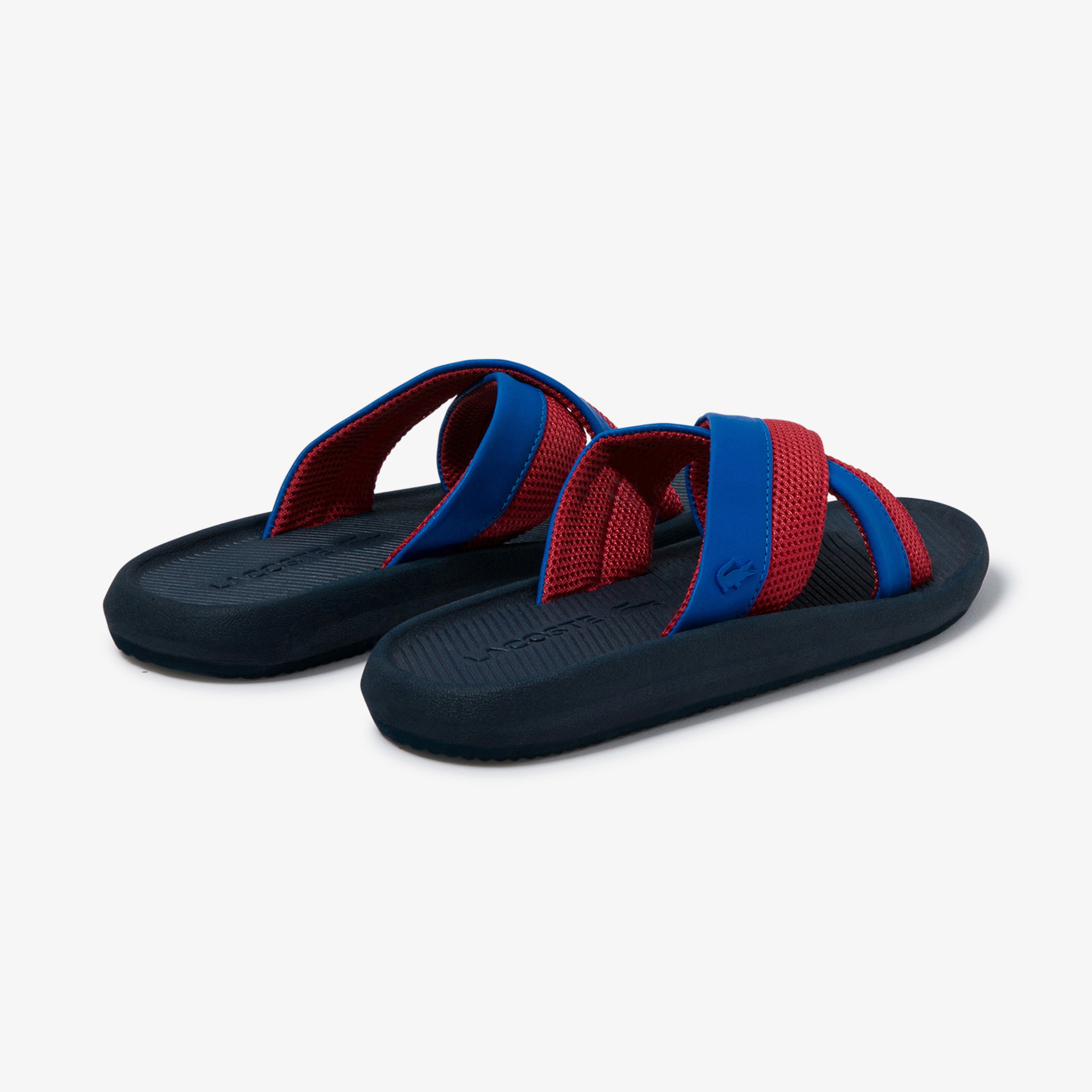 Lacoste Croco Cross Strap 1201Cfa Kadın Mavi Deri Terlik
