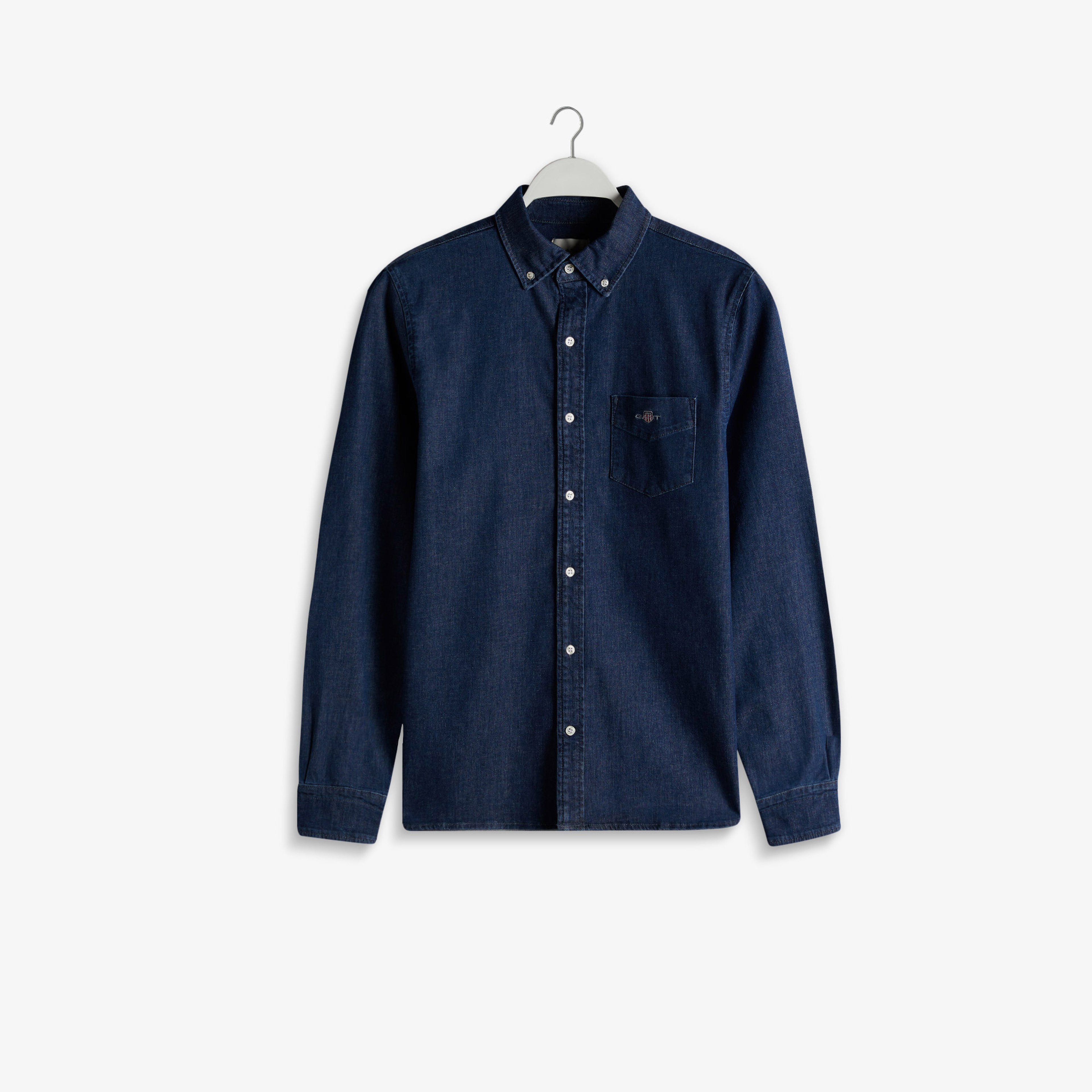 GANT Erkek Lacivert Slim Fit Düğmeli Yaka Gömlek