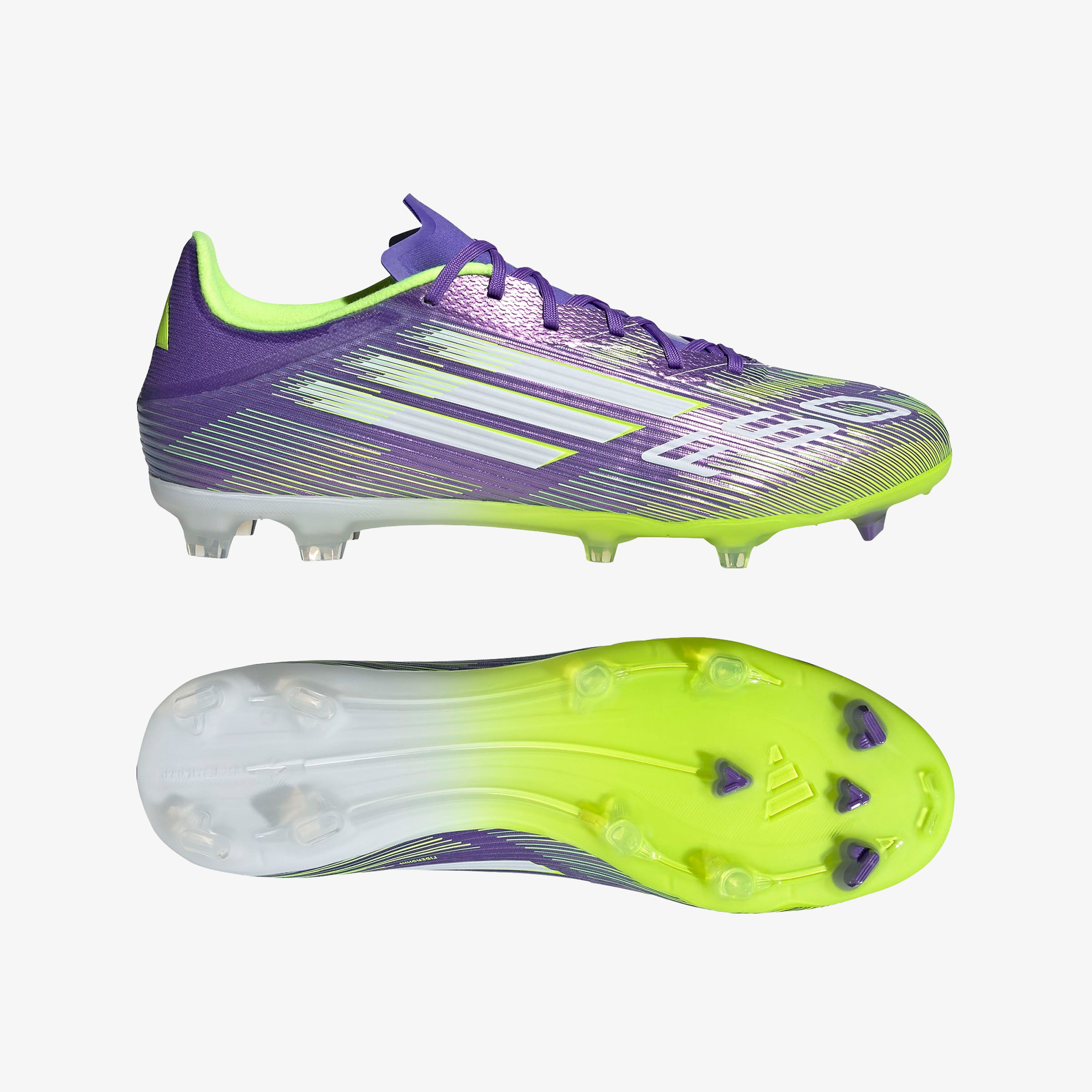 adidas F50 League Firm-Multi Ground Erkek Mor Çim Saha Kramponu