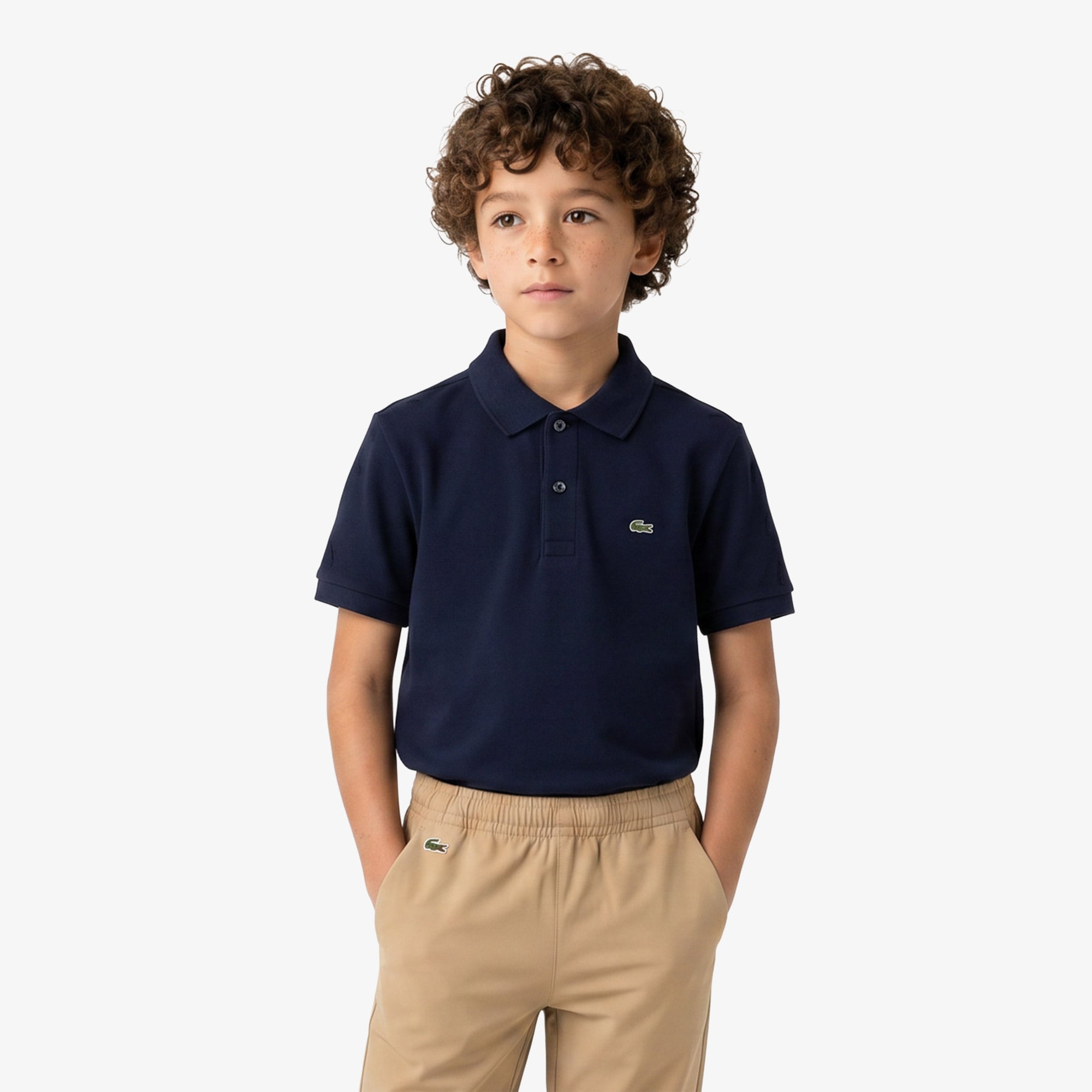Lacoste Regular Fit Çocuk Lacivert Polo