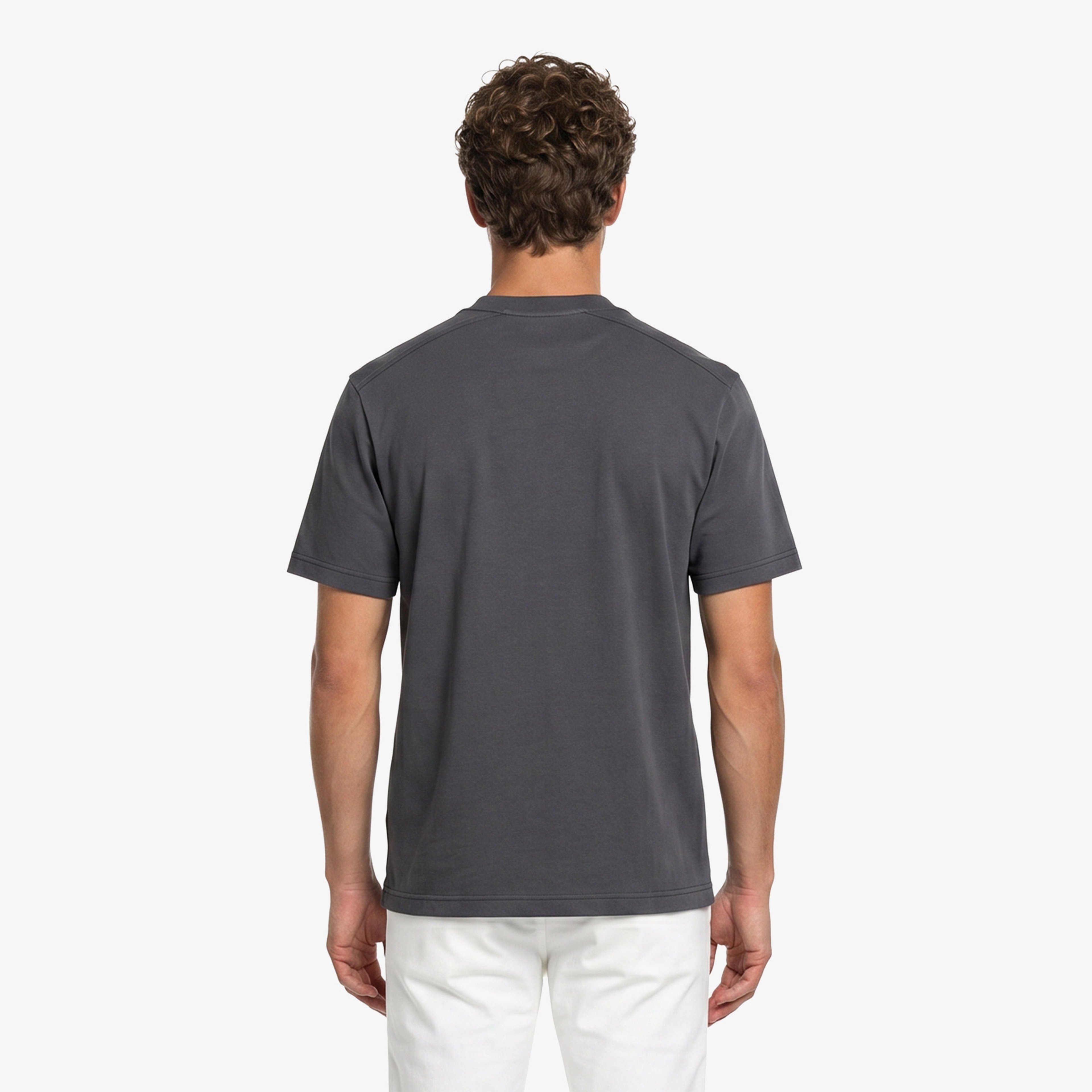 Lacoste Relaxed Fit Erkek Gri T-Shirt