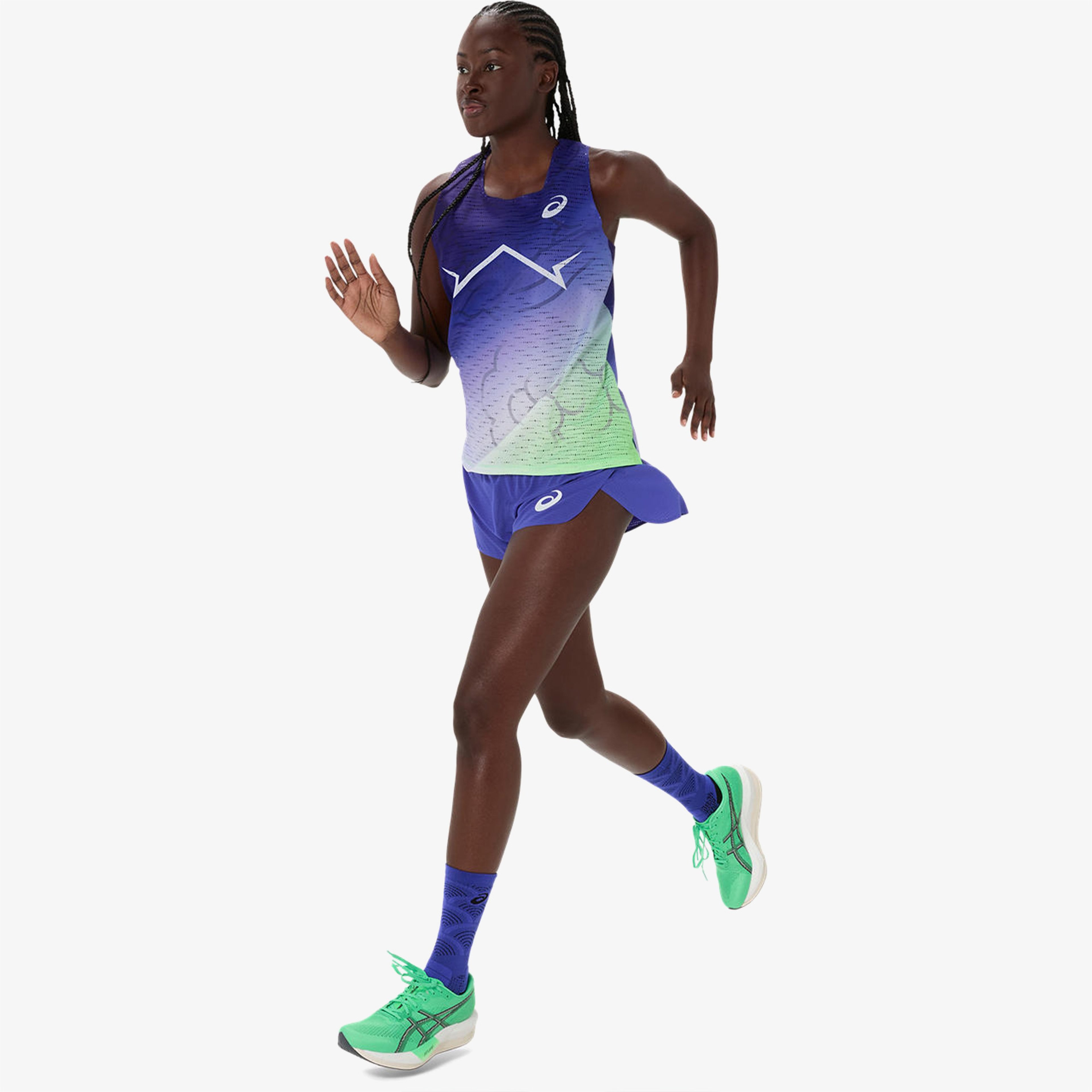 Asics Metaspeed Singlet Kadın Lacivert Koşu T-Shirt