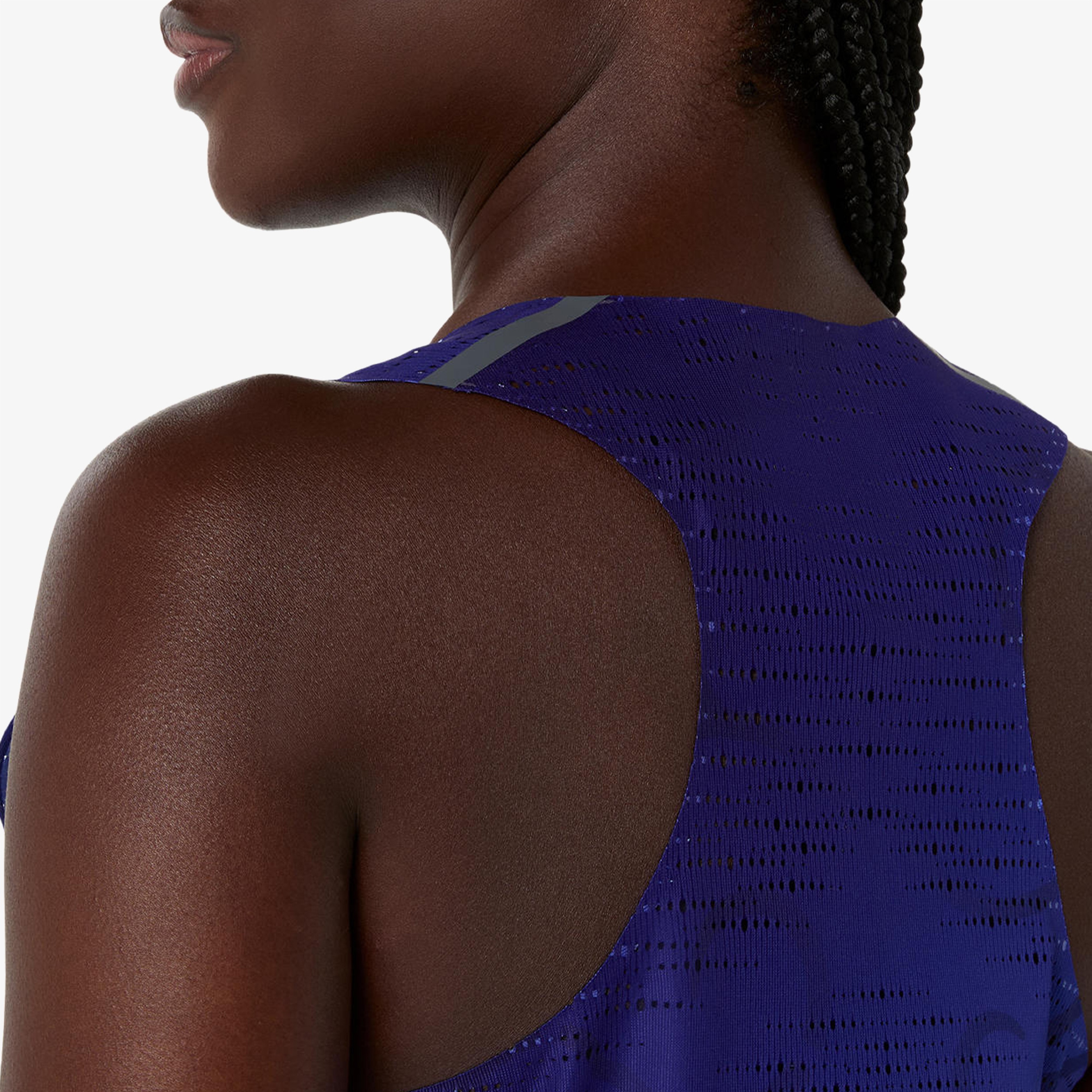 Asics Metaspeed Singlet Kadın Lacivert Koşu T-Shirt