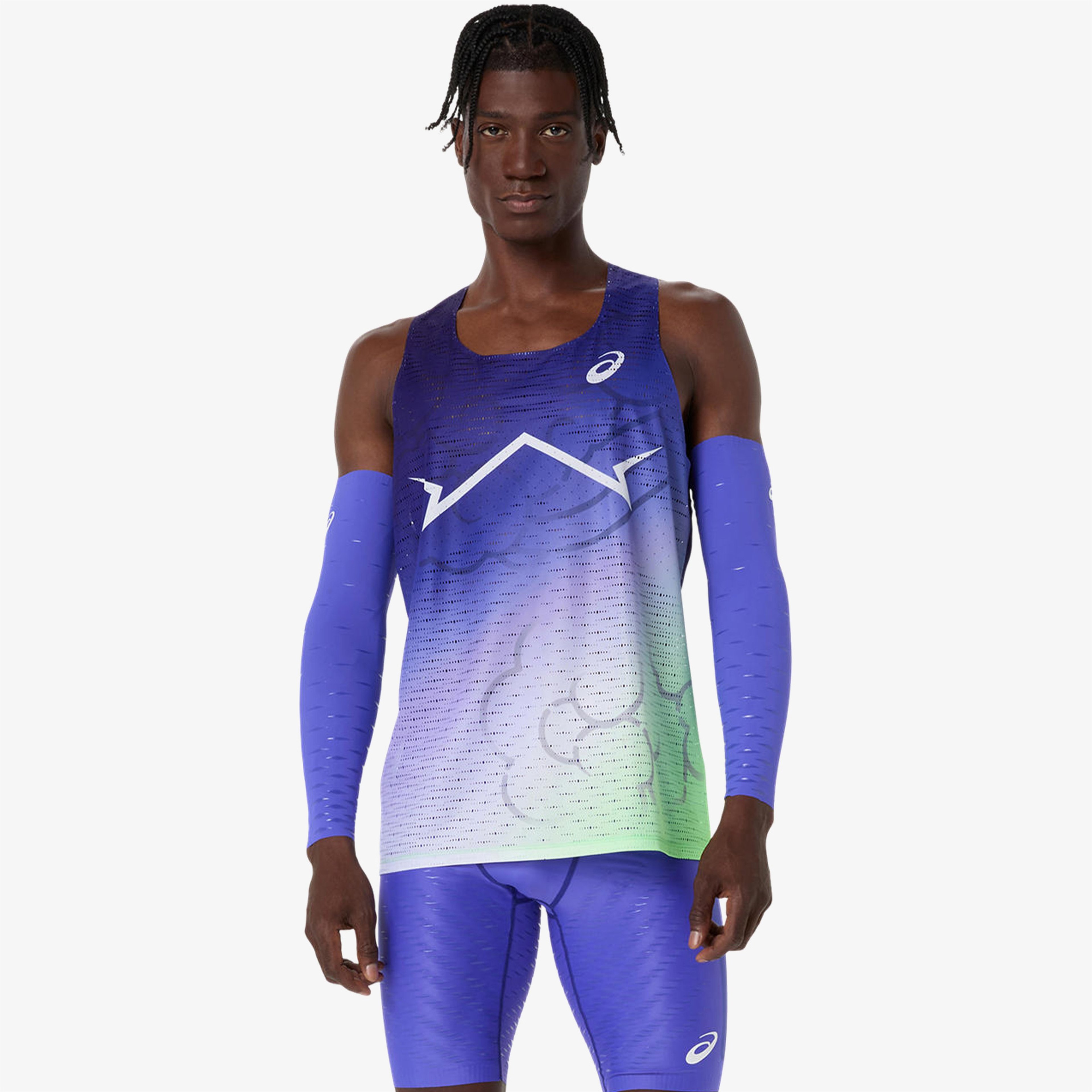 Asics Metaspeed Singlet Erkek Mor Koşu T-Shirt